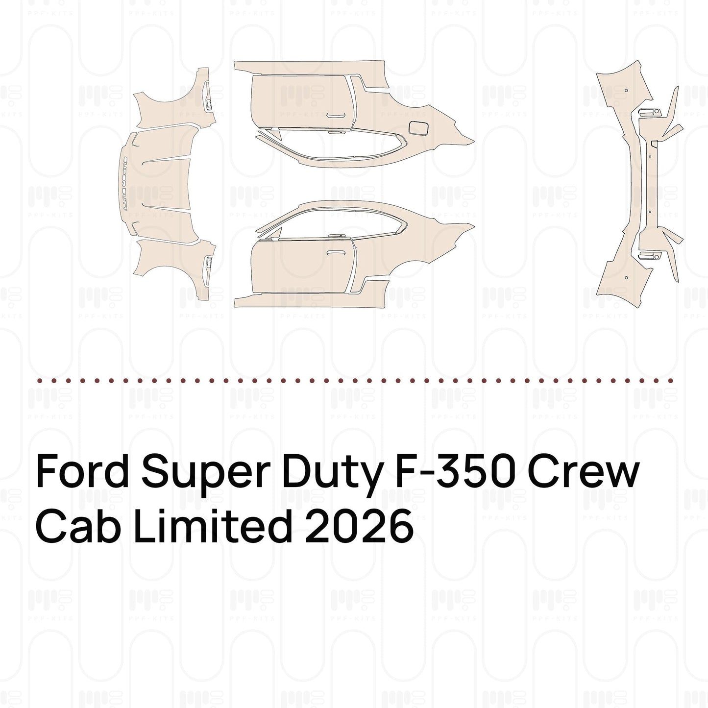 Pre-CutPPFFordSuperDutyF-350CrewCabLimited2026