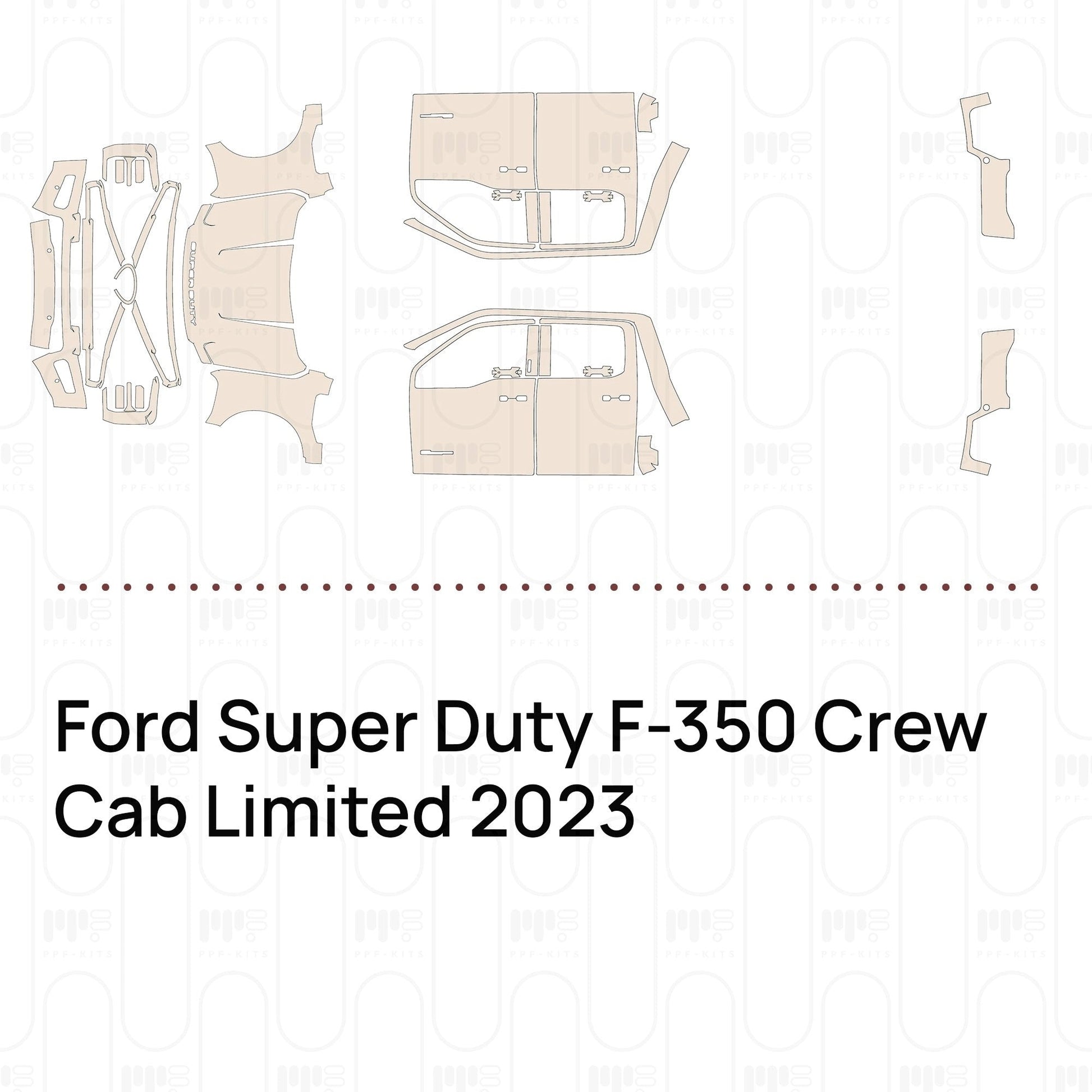 Pre-CutPPFFordSuperDutyF-350CrewCabLimited2023