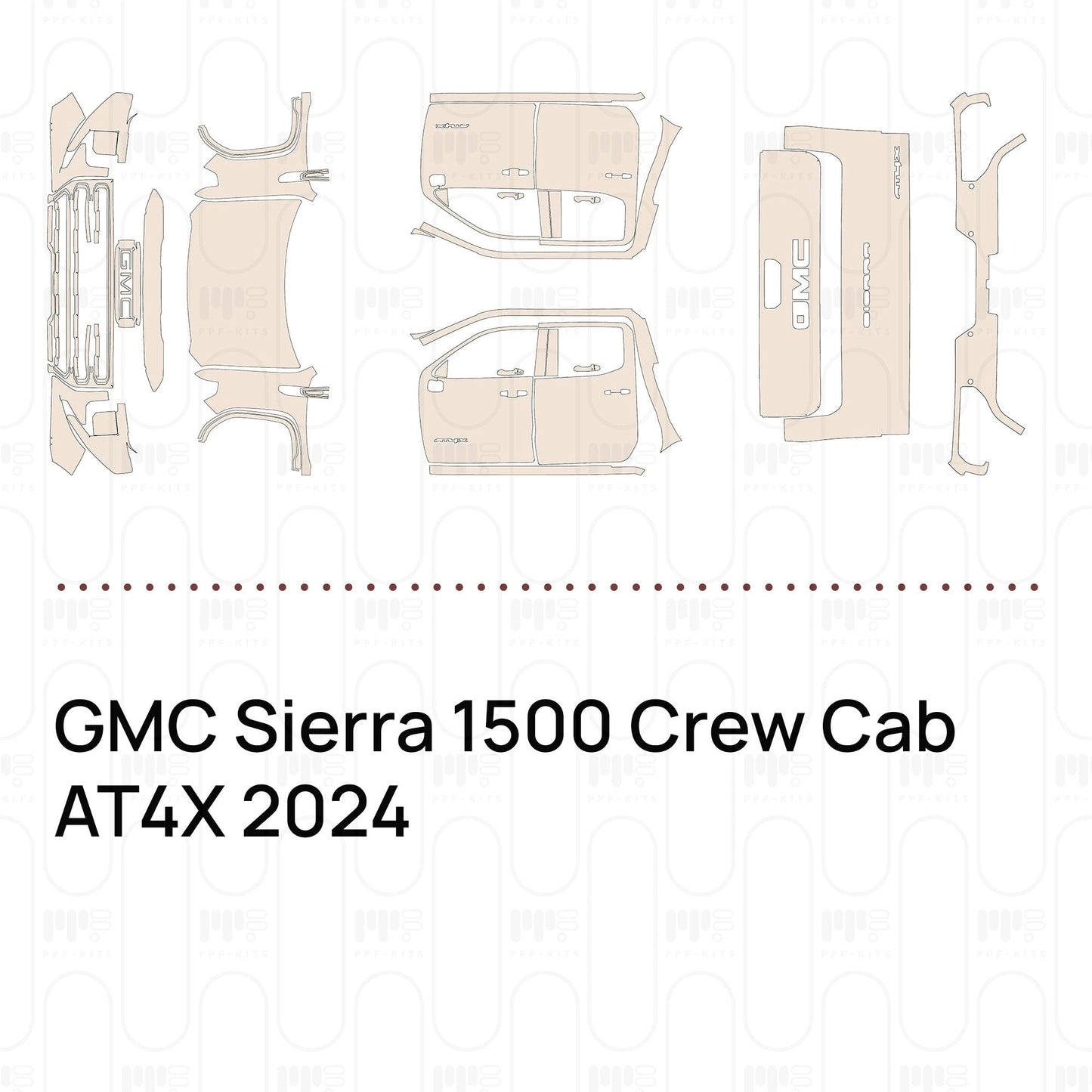 Pre-CutPPFGMCSierra1500CrewCabAT4X2024