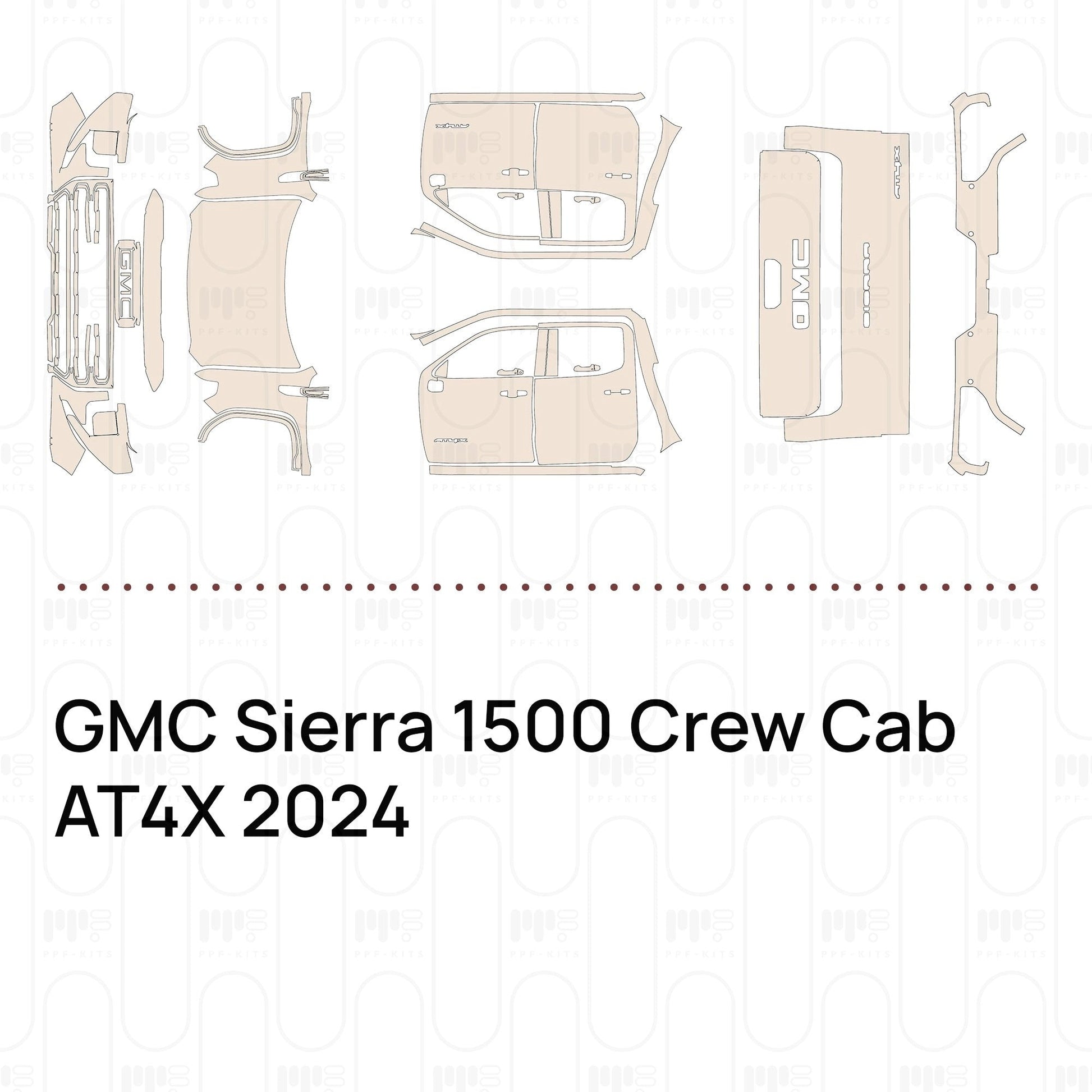 Pre-CutPPFGMCSierra1500CrewCabAT4X2024