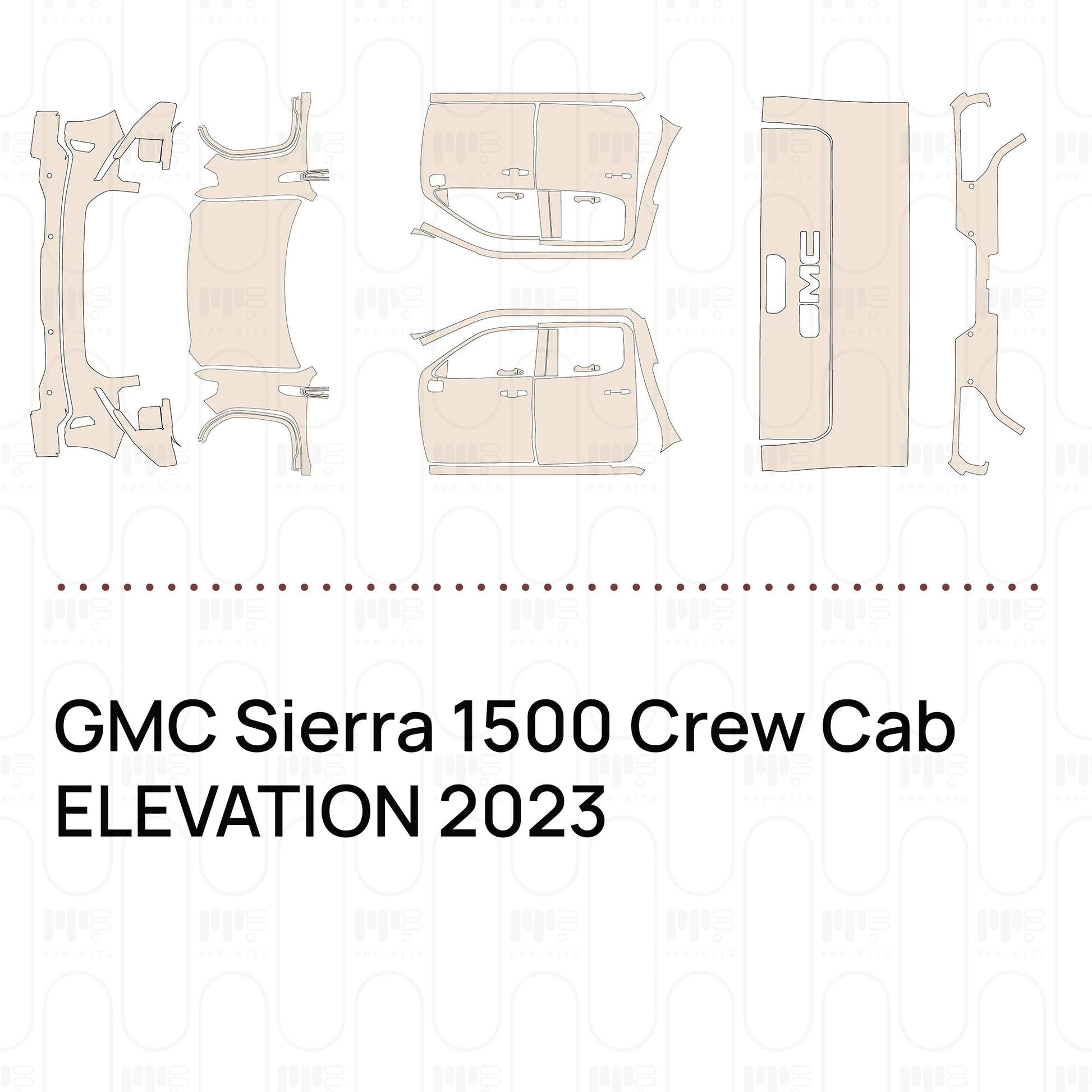 Pre-CutPPFGMCSierra1500CrewCabELEVATION2023