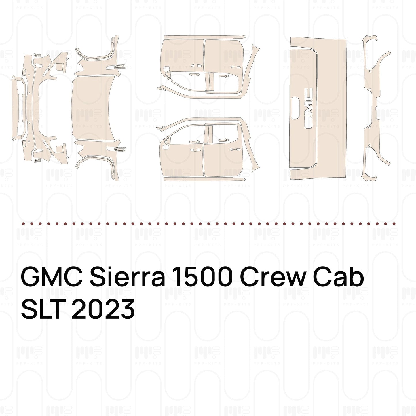 Pre-CutPPFGMCSierra1500CrewCabSLT2023