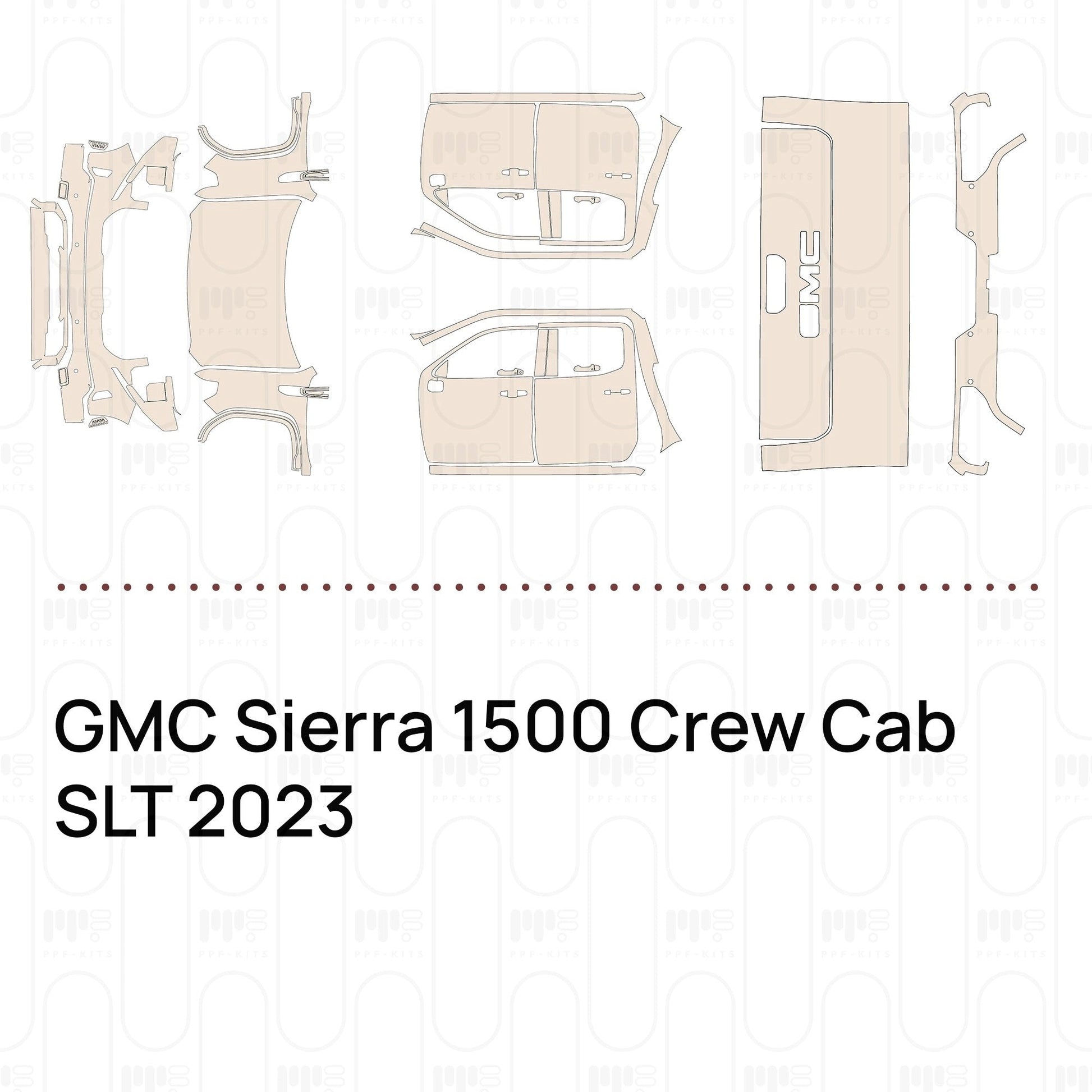 Pre-CutPPFGMCSierra1500CrewCabSLT2023