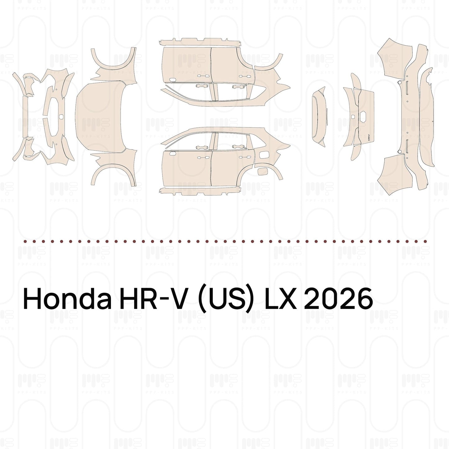 Pre-CutPPFHondaHR-V(US)LX2026