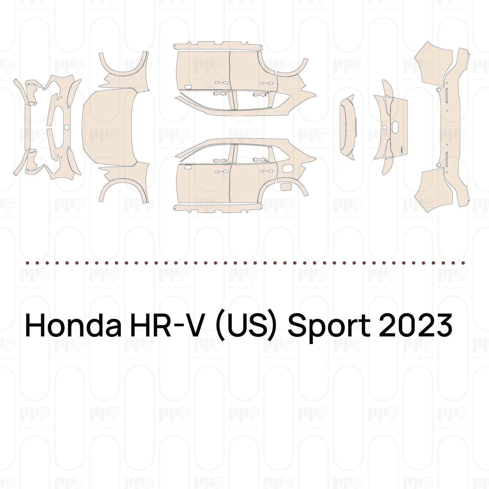 Pre-CutPPFHondaHR-V(US)Sport2023