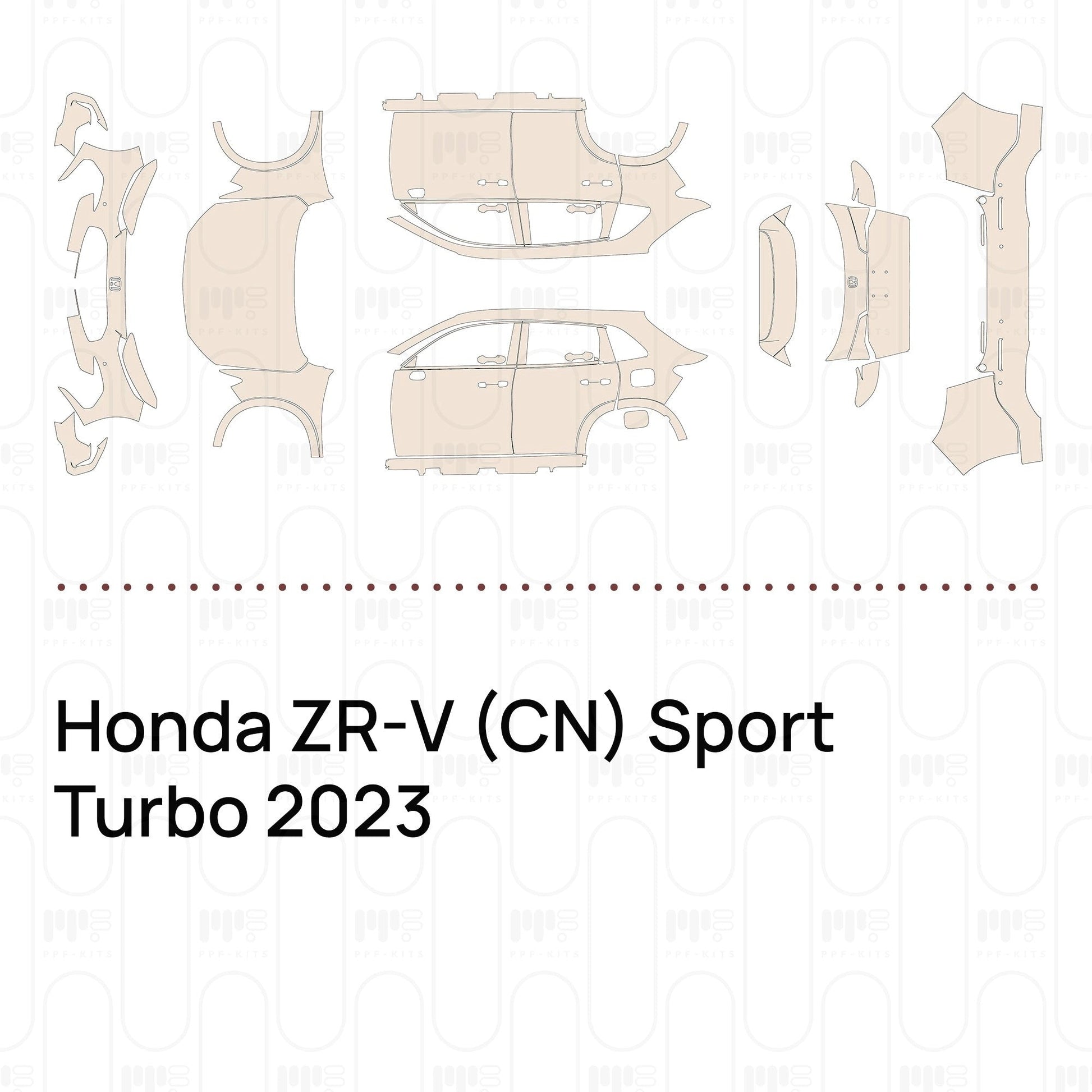 Pre-CutPPFHondaZR-V(CN)SportTurbo2023