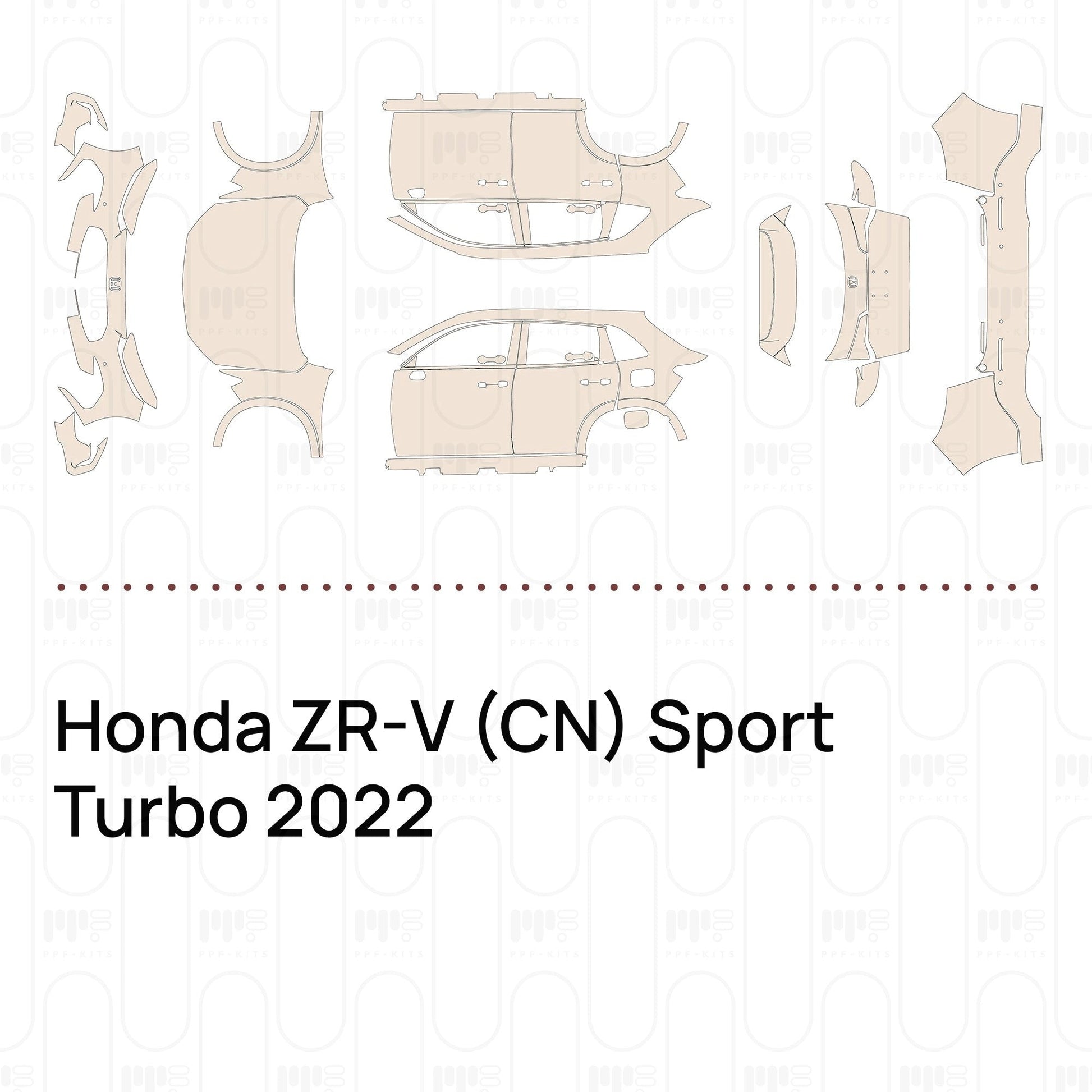 Pre-CutPPFHondaZR-V(CN)SportTurbo2022