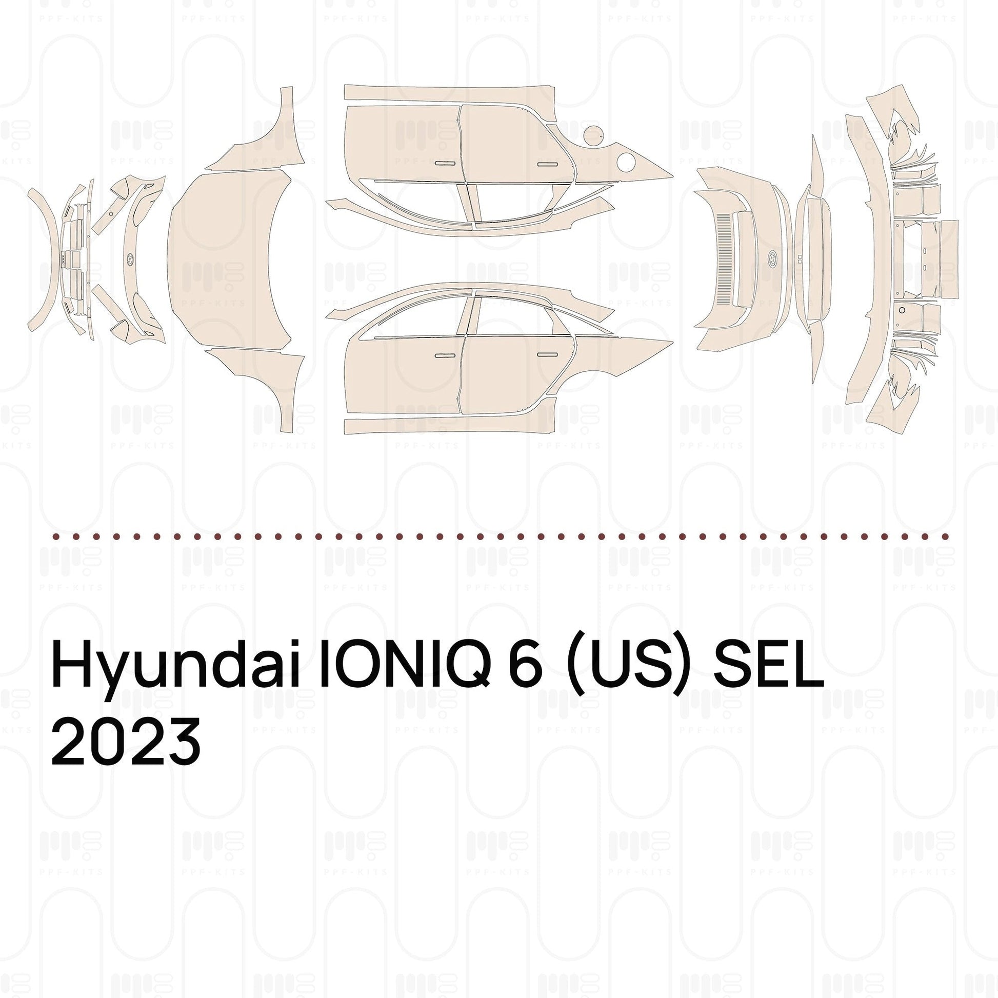 Pre-CutPPFHyundaiIONIQ6(US)SEL2023