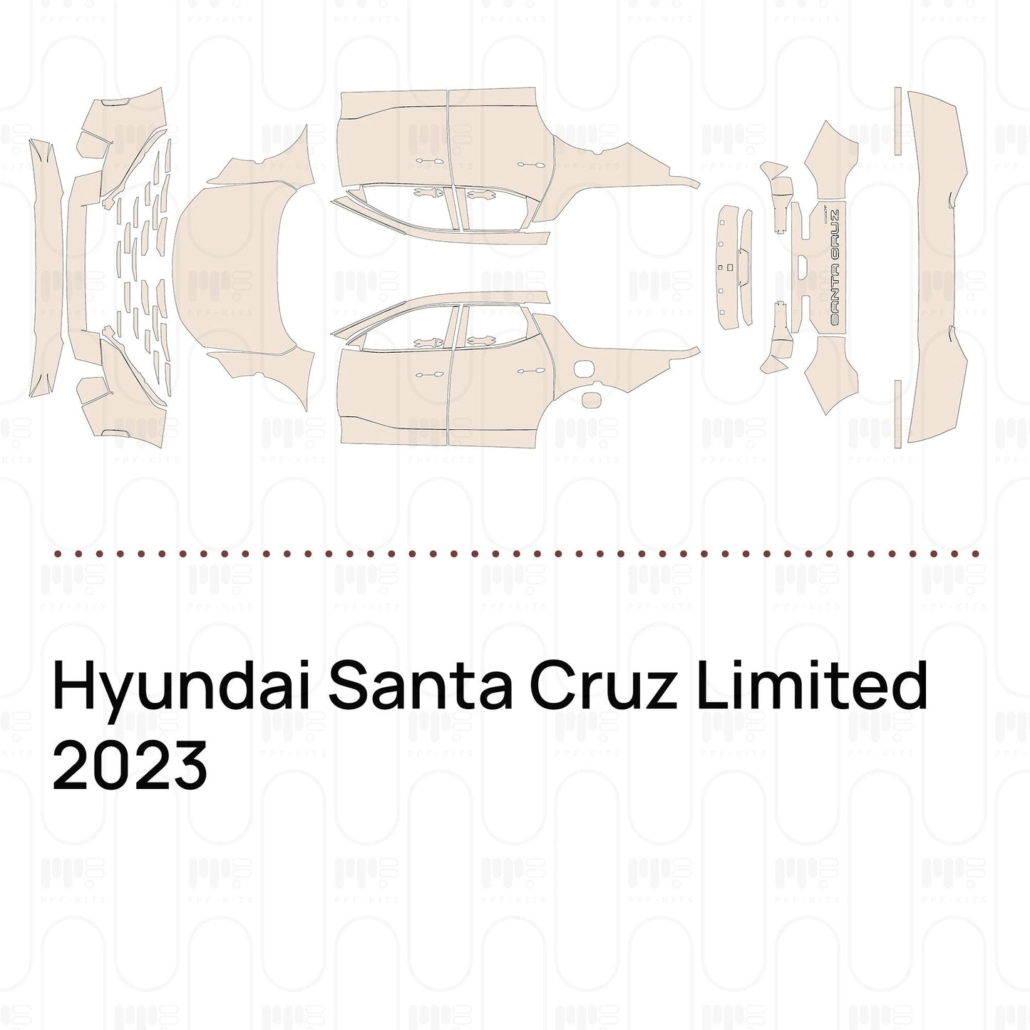 Pre-CutPPFHyundaiSantaCruzLimited2023