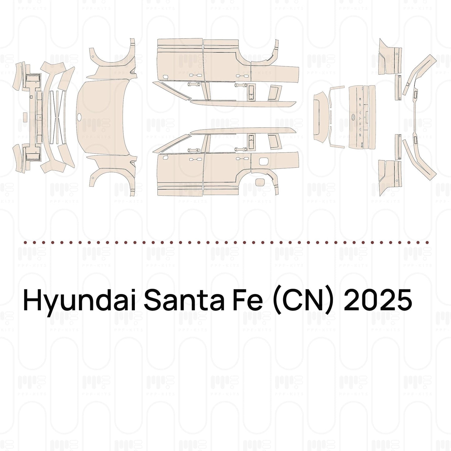 Pre-CutPPFHyundaiSantaFe(CN)2025