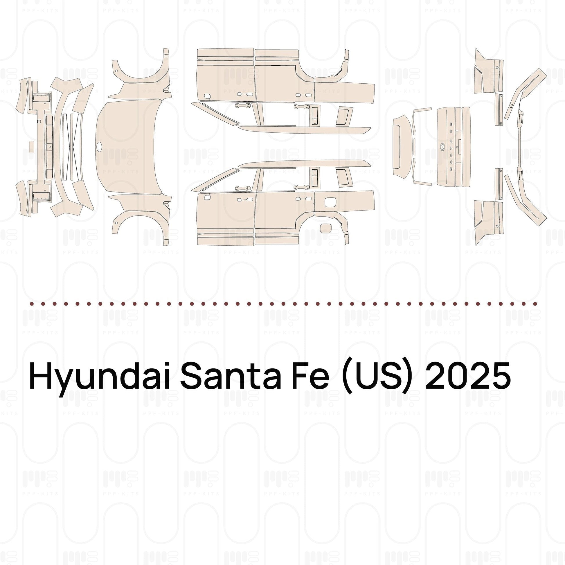 Pre-CutPPFHyundaiSantaFe(US)2025