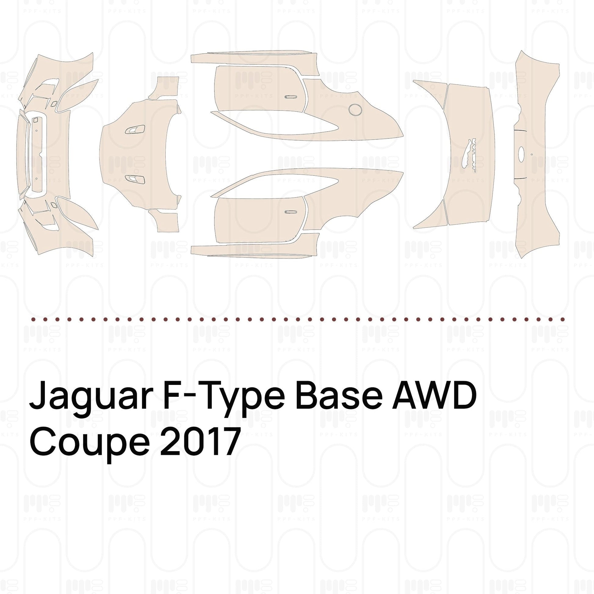 Pre-CutPPFJaguarF-TypeBaseAWDCoupe2017