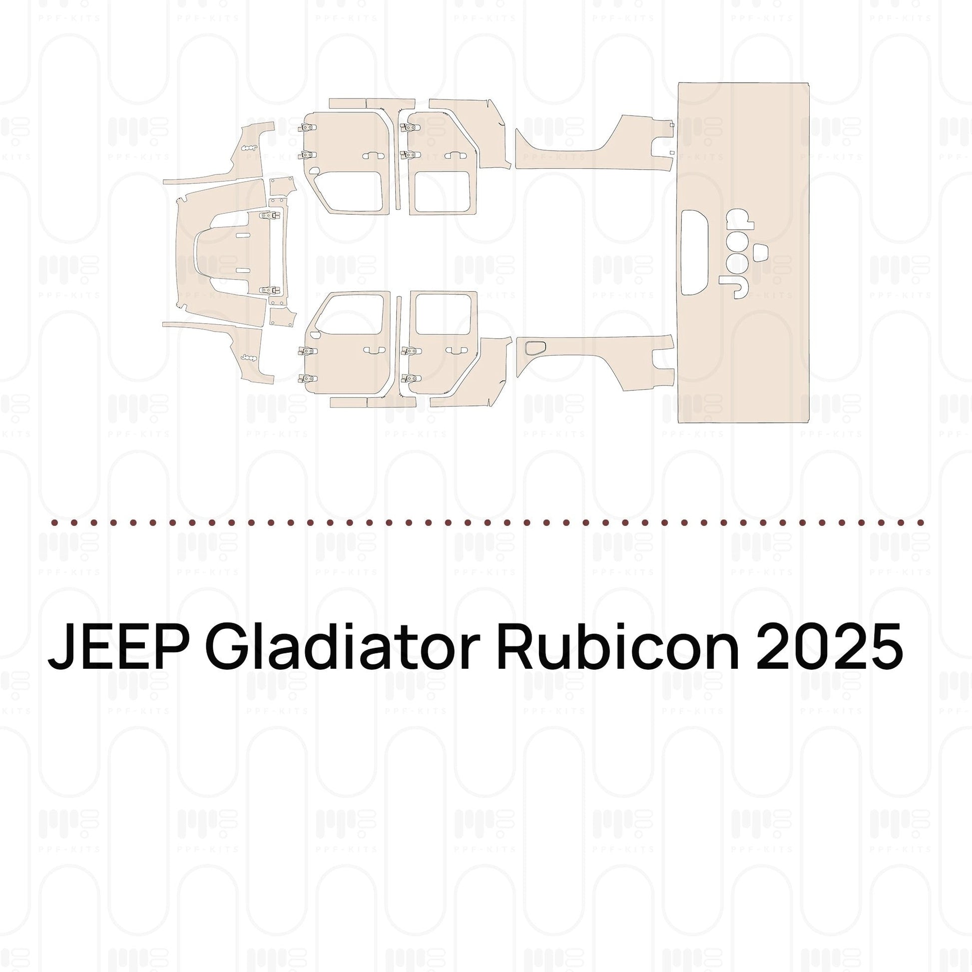 Pre-CutPPFJEEPGladiatorRubicon2025