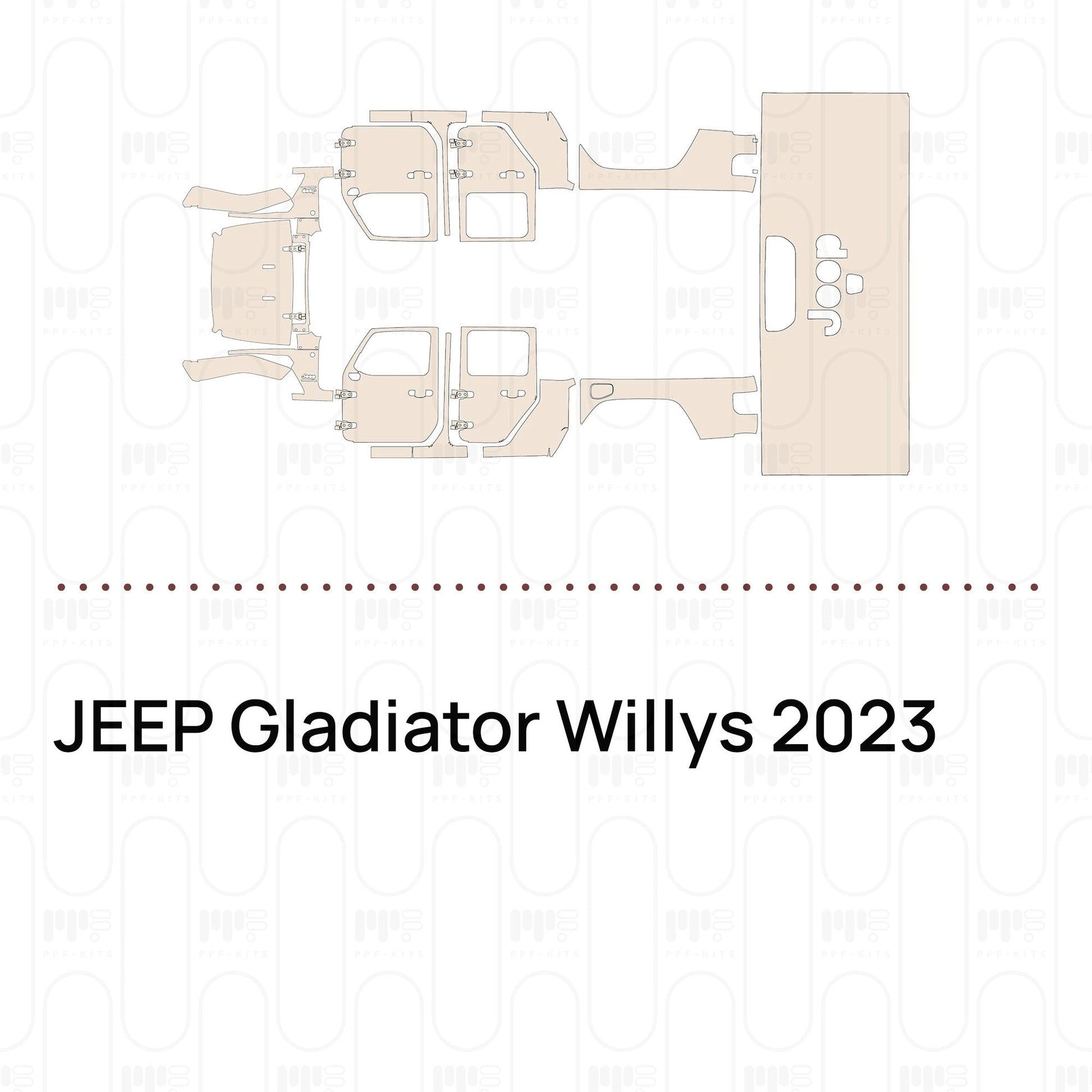 Pre-CutPPFJEEPGladiatorWillys2023