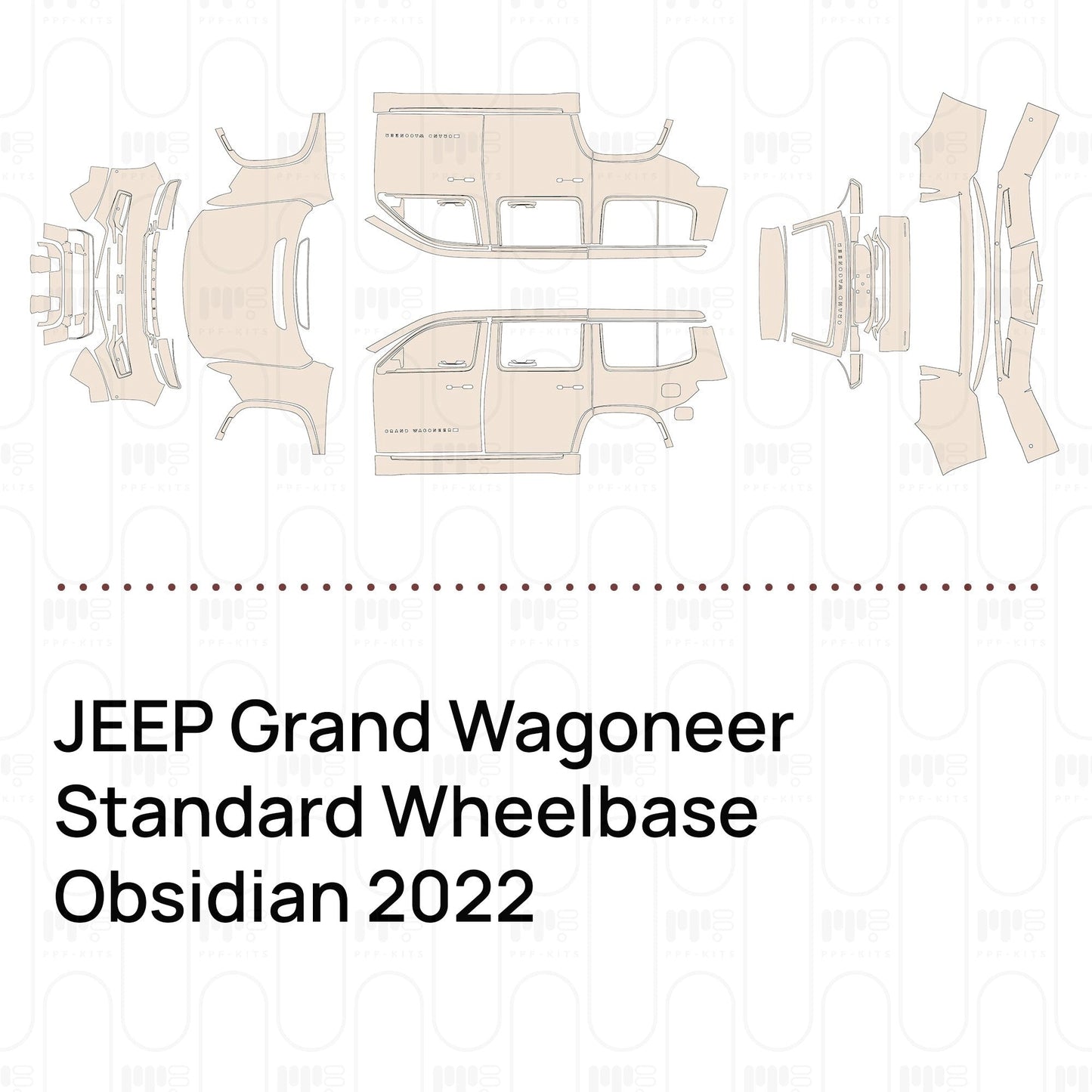 Pre-CutPPFJEEPGrandWagoneerStandardWheelbaseObsidian2022