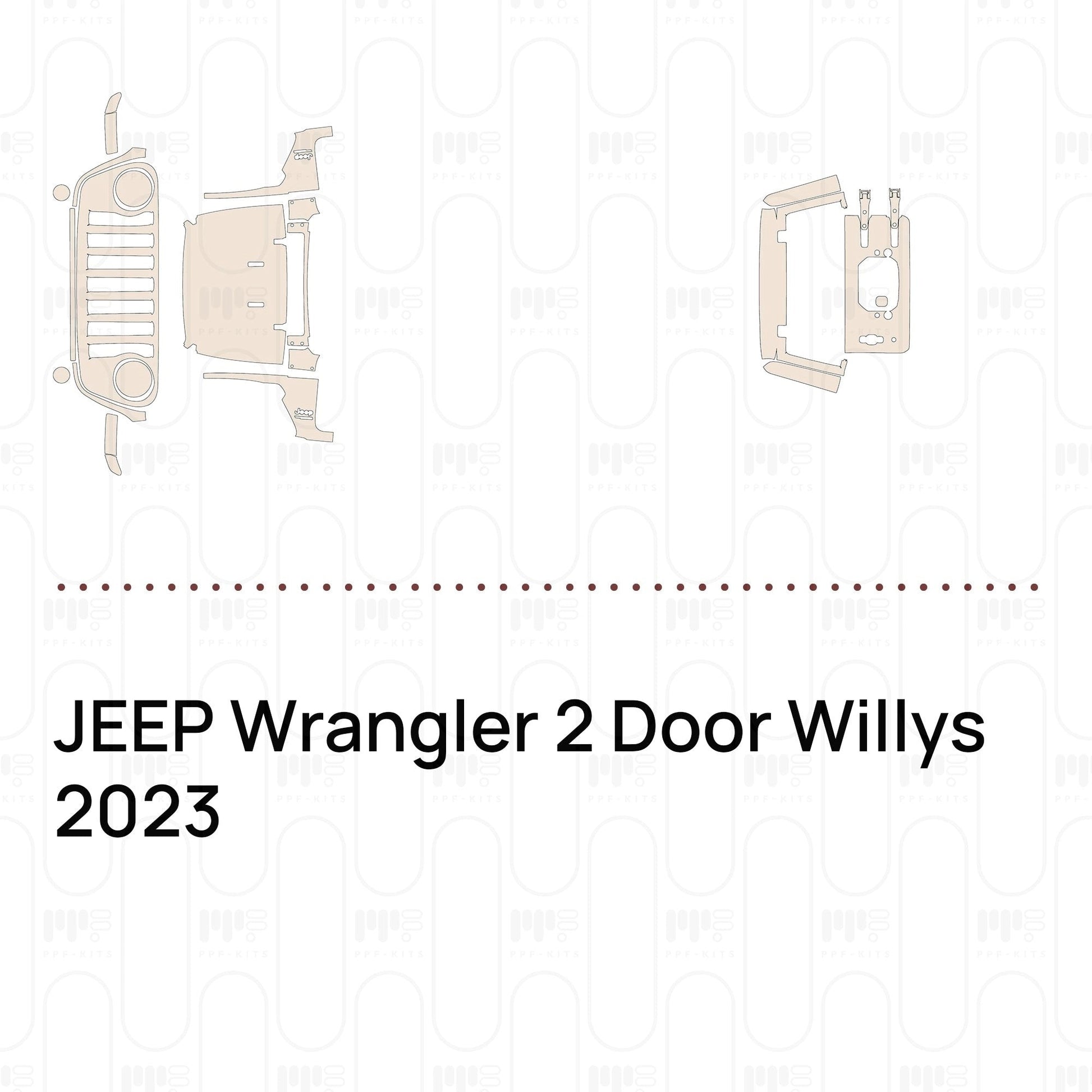 Pre-CutPPFJEEPWrangler2DoorWillys2023