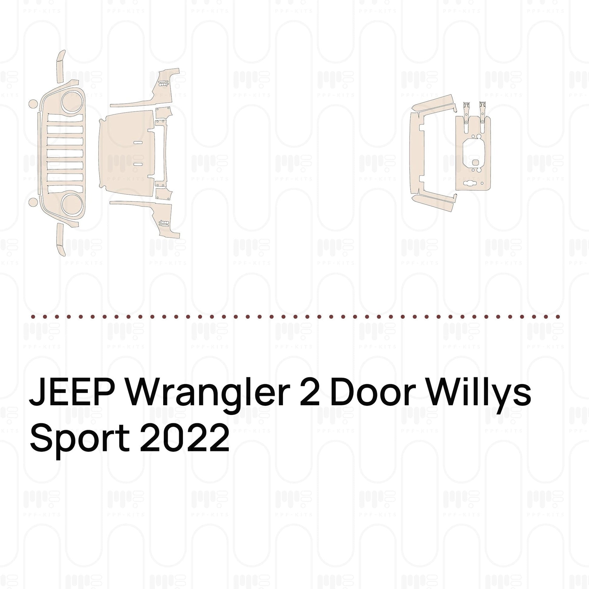 Pre-CutPPFJEEPWrangler2DoorWillysSport2022
