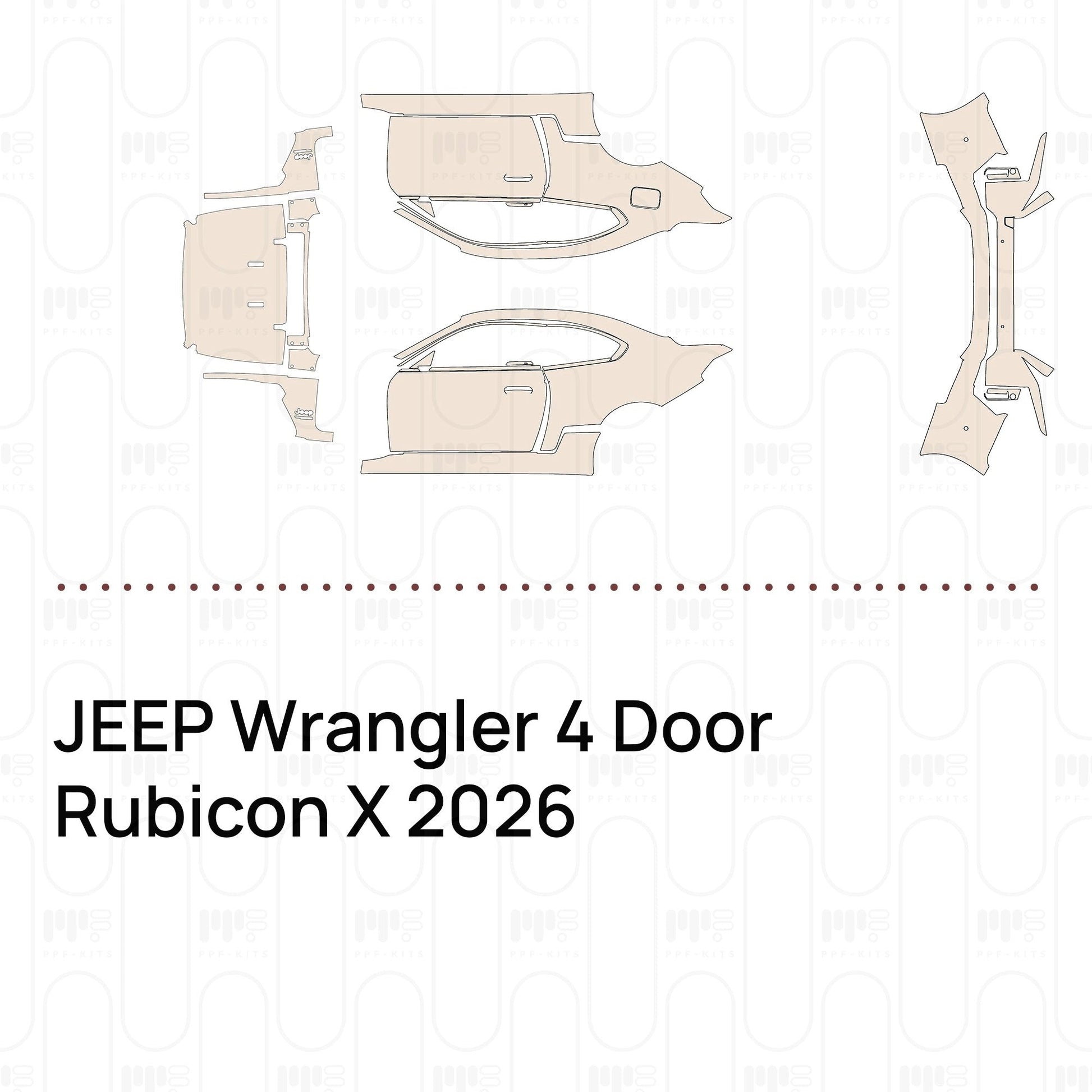 Pre-CutPPFJEEPWrangler4DoorRubiconX2026