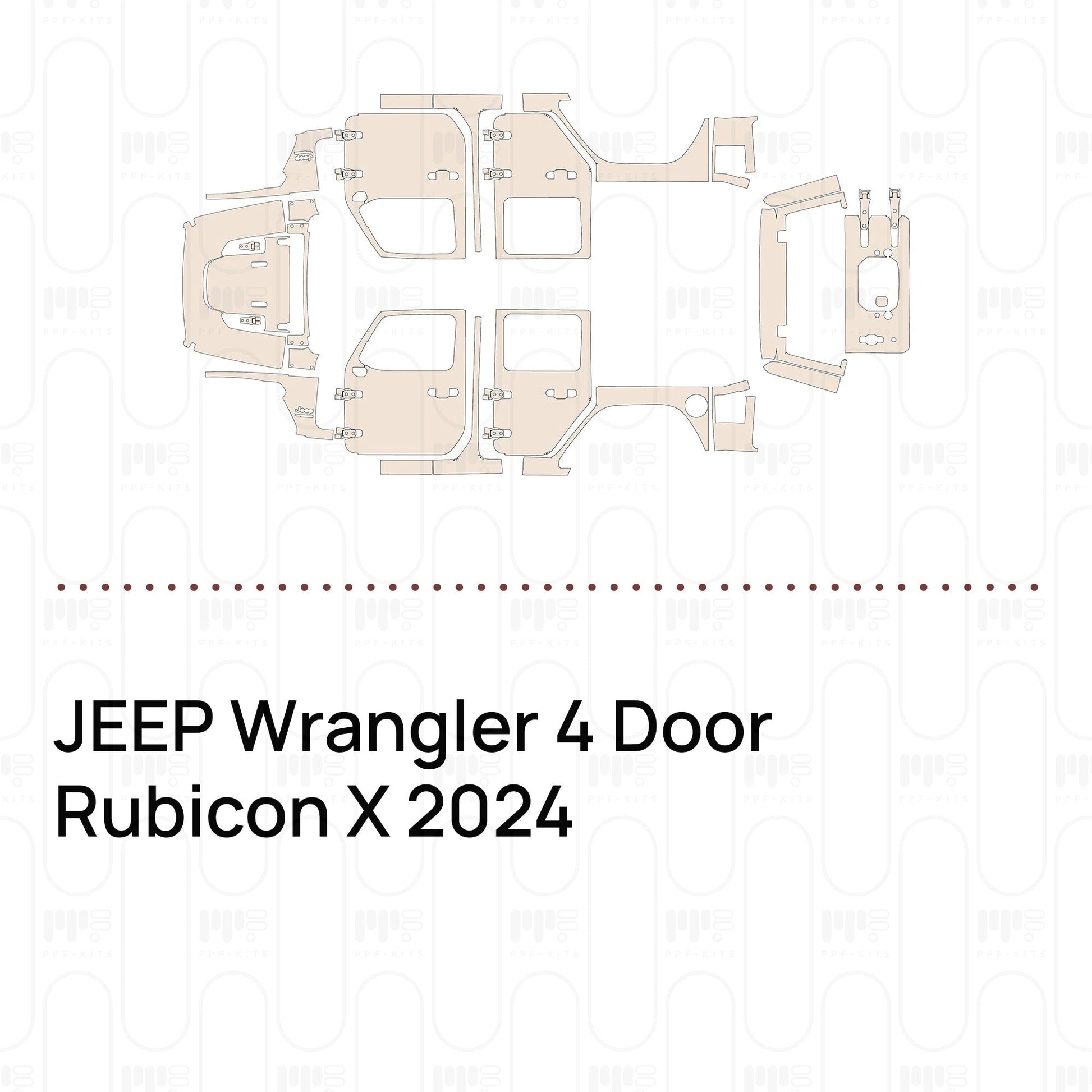 Pre-CutPPFJEEPWrangler4DoorRubiconX2024
