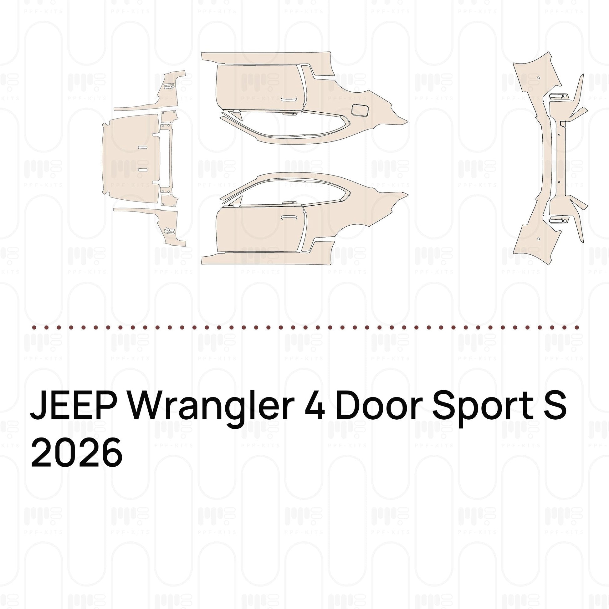 Pre-CutPPFJEEPWrangler4DoorSportS2026