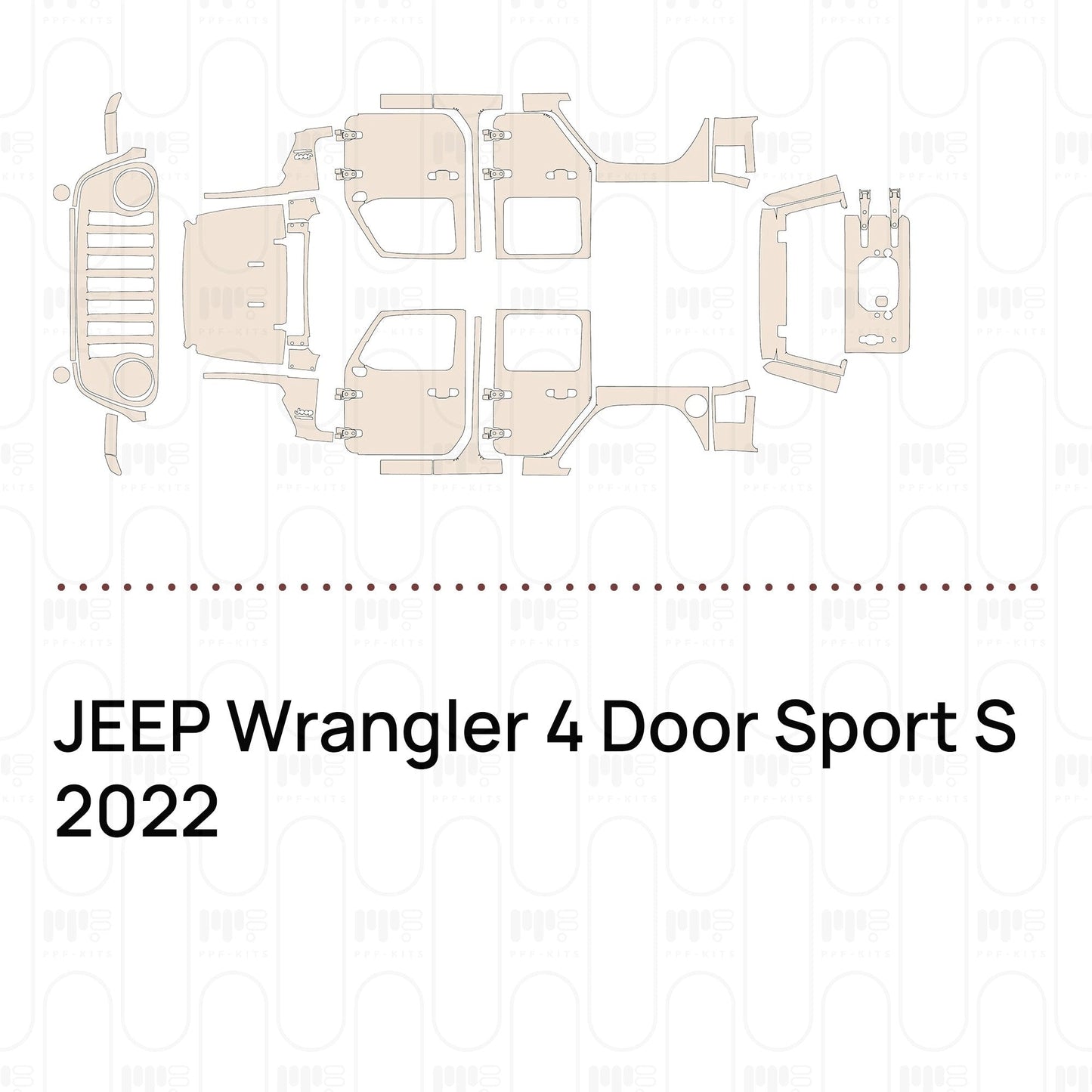 Pre-CutPPFJEEPWrangler4DoorSportS2022