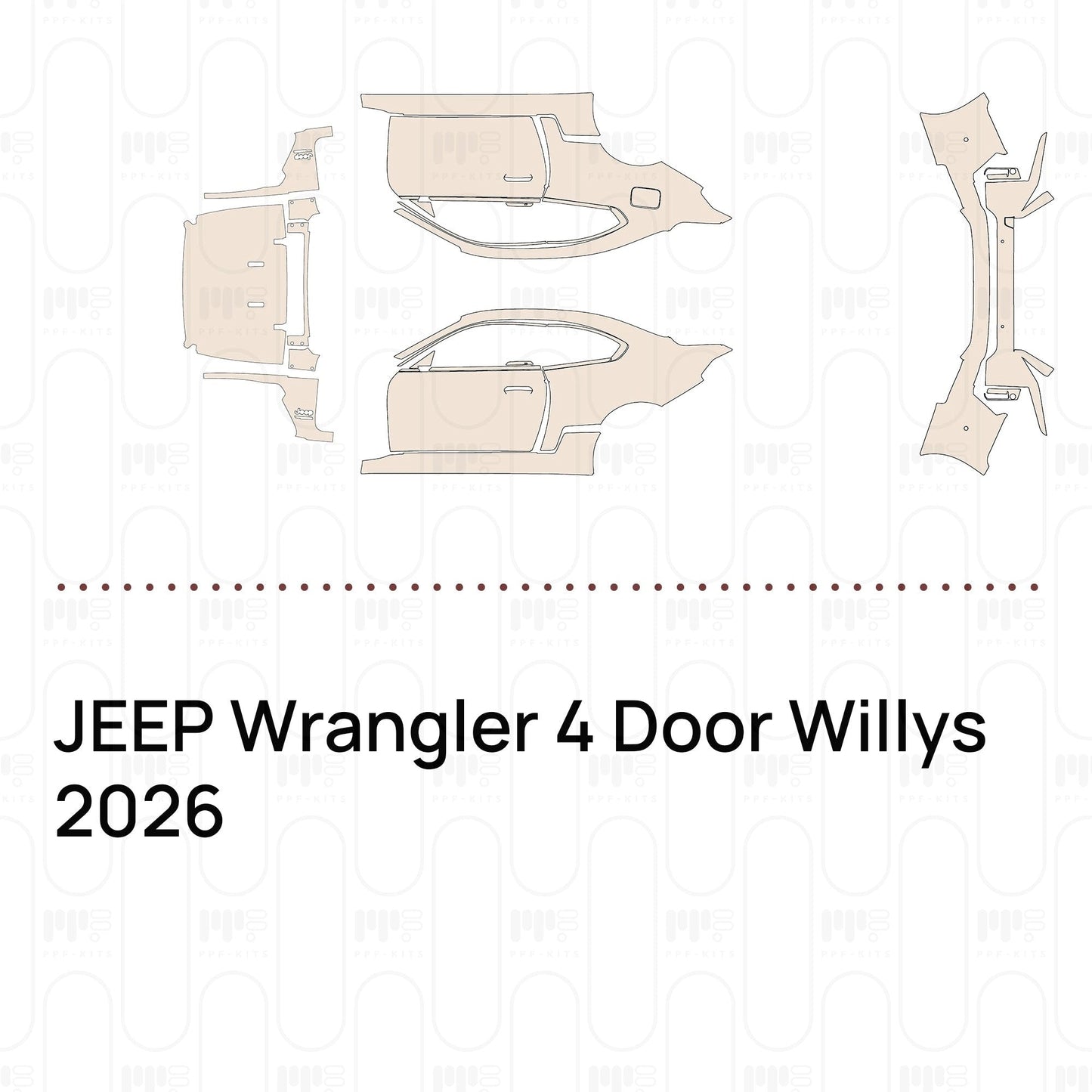 Pre-CutPPFJEEPWrangler4DoorWillys2026