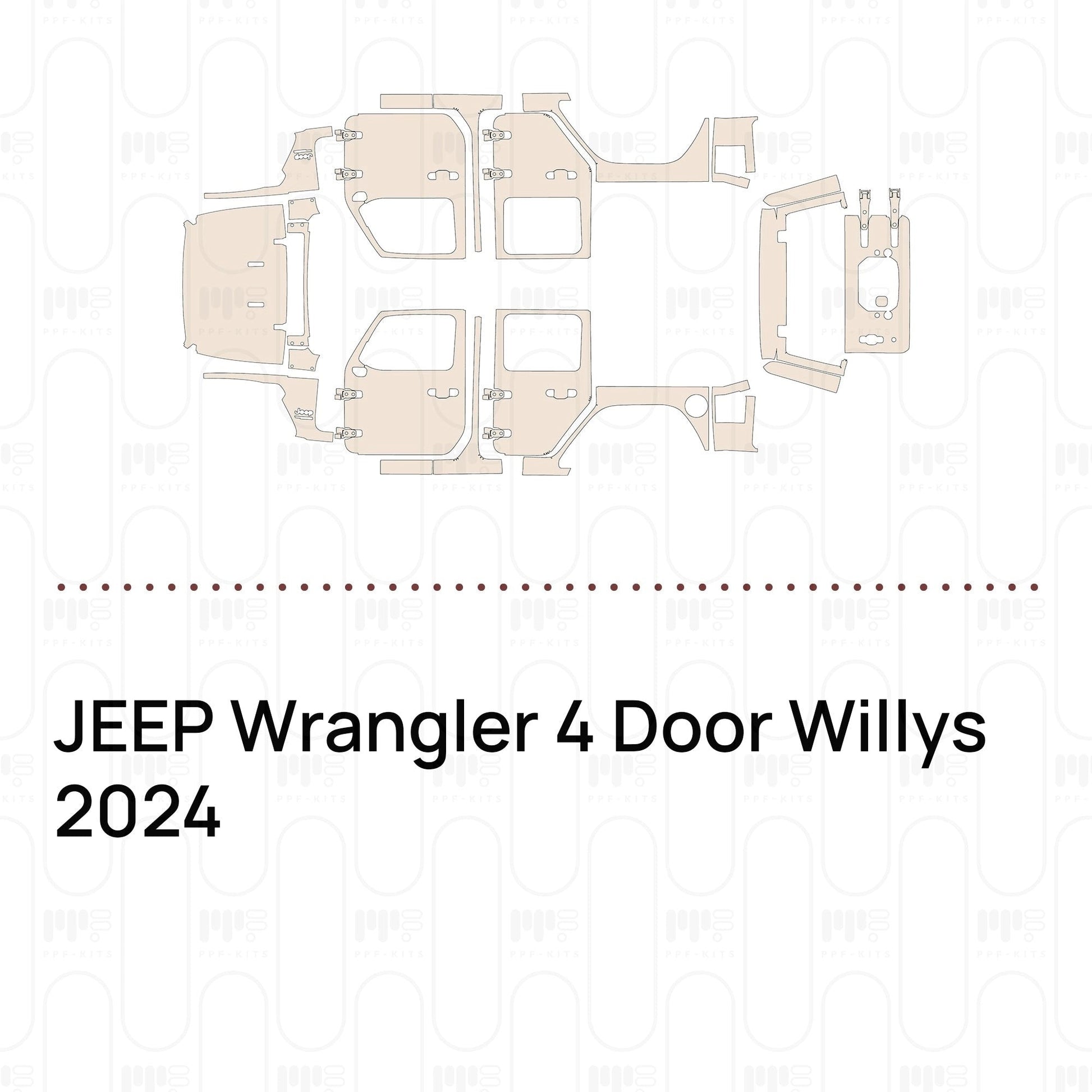 Pre-CutPPFJEEPWrangler4DoorWillys2024