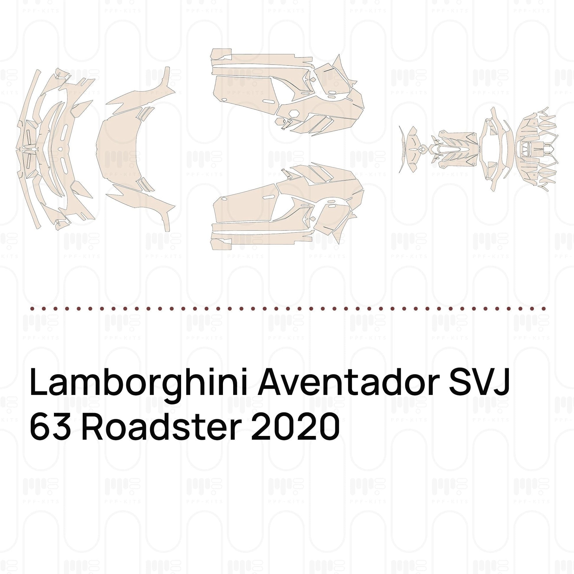 Pre-CutPPFLamborghiniAventadorSVJ63Roadster2020