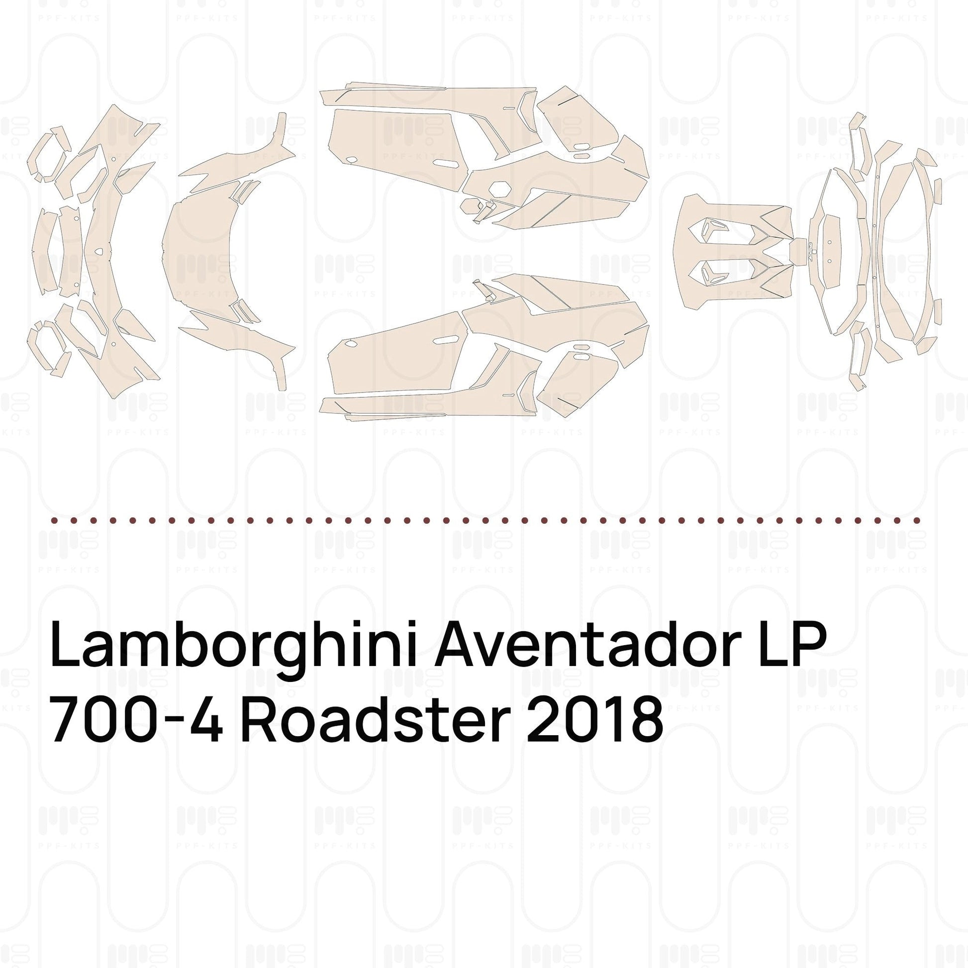 Pre-CutPPFLamborghiniAventadorLP700-4Roadster2018