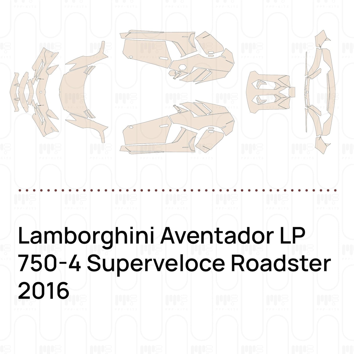 Pre-CutPPFLamborghiniAventadorLP750-4SuperveloceRoadster2016