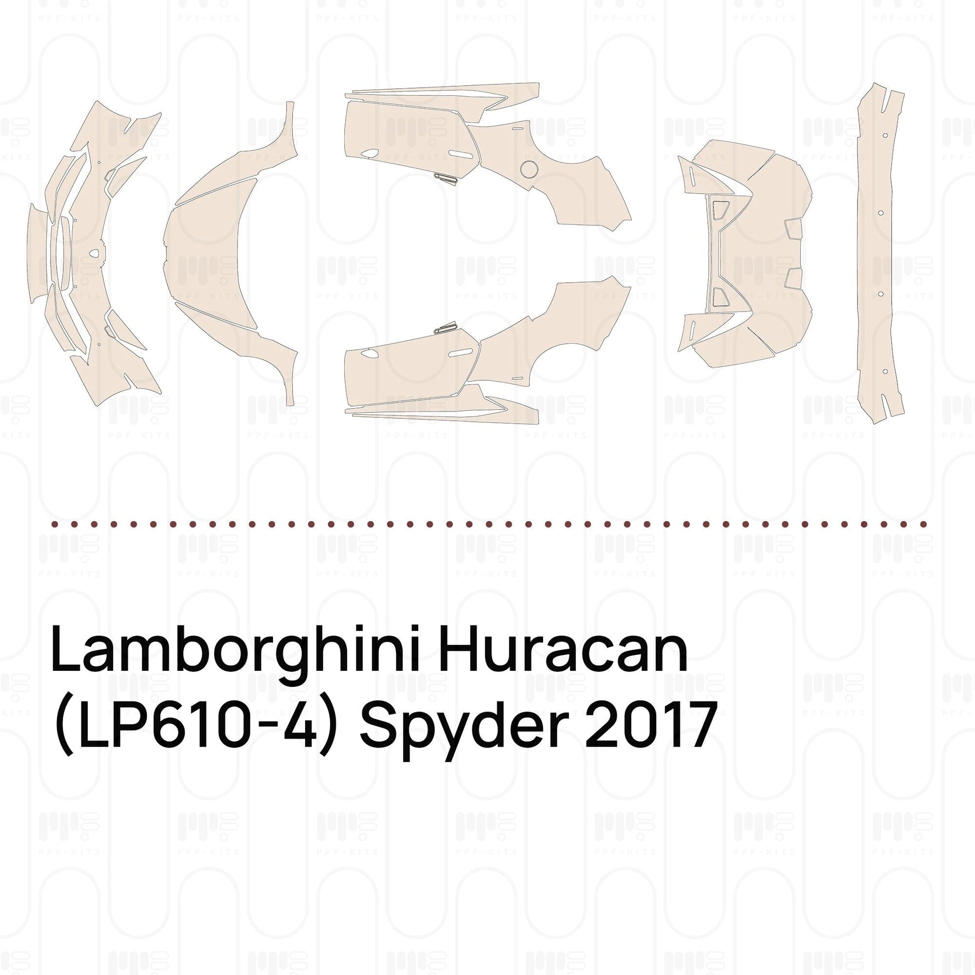 Pre-CutPPFLamborghiniHuracan(LP610-4)Spyder2017