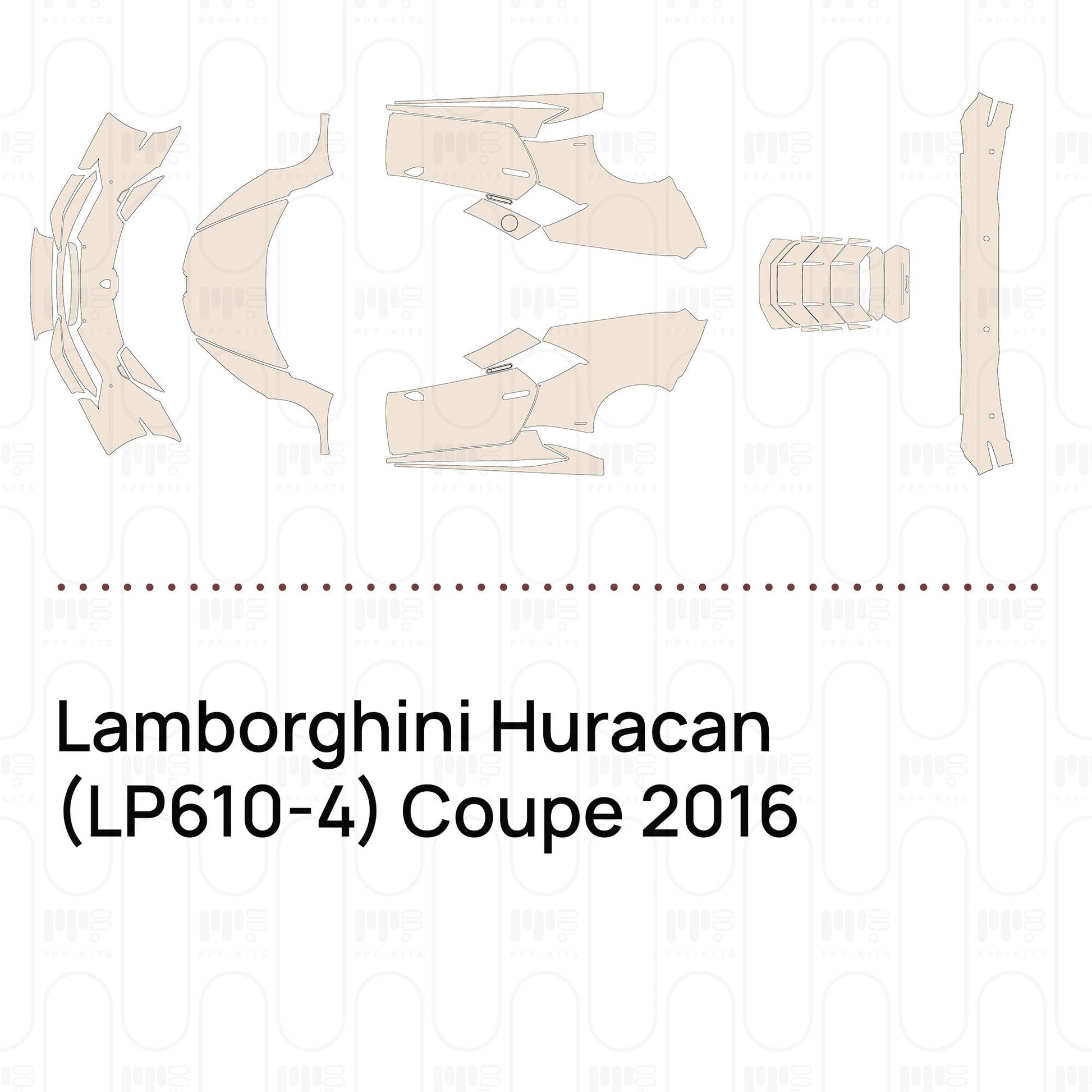 Pre-CutPPFLamborghiniHuracan(LP610-4)Coupe2016