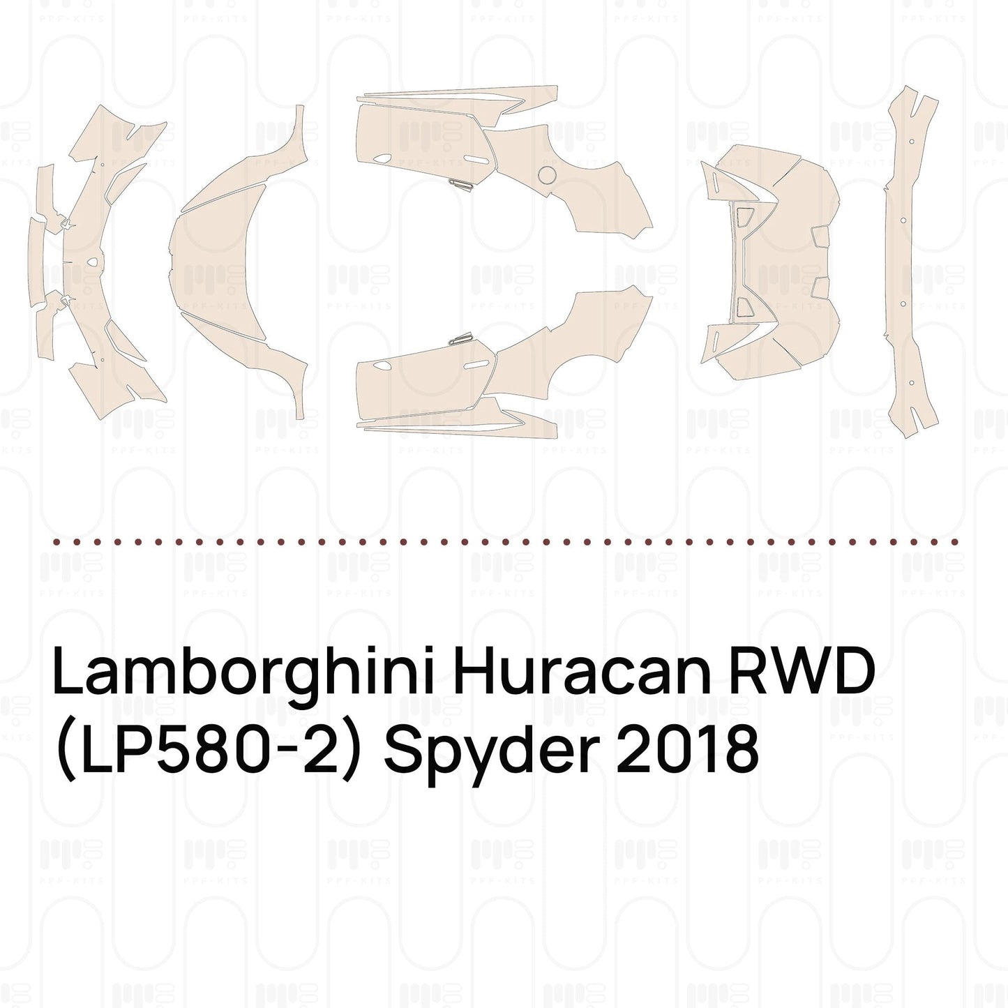 Pre-CutPPFLamborghiniHuracanRWD(LP580-2)Spyder2018