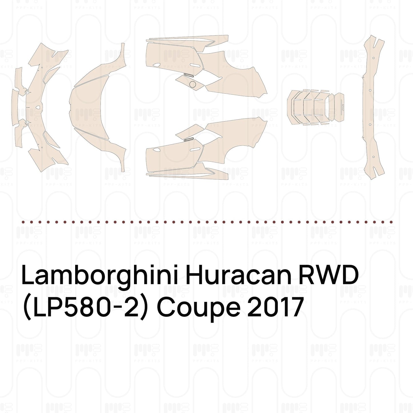 Pre-CutPPFLamborghiniHuracanRWD(LP580-2)Coupe2017