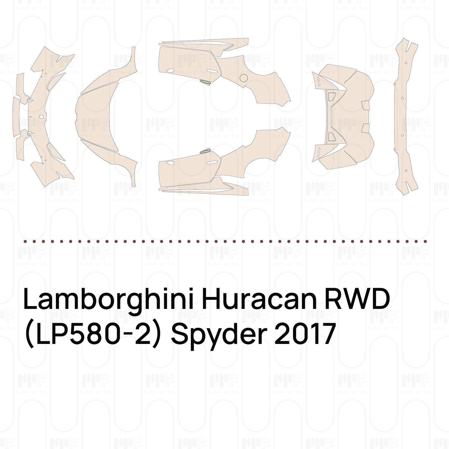 Pre-CutPPFLamborghiniHuracanRWD(LP580-2)Spyder2017