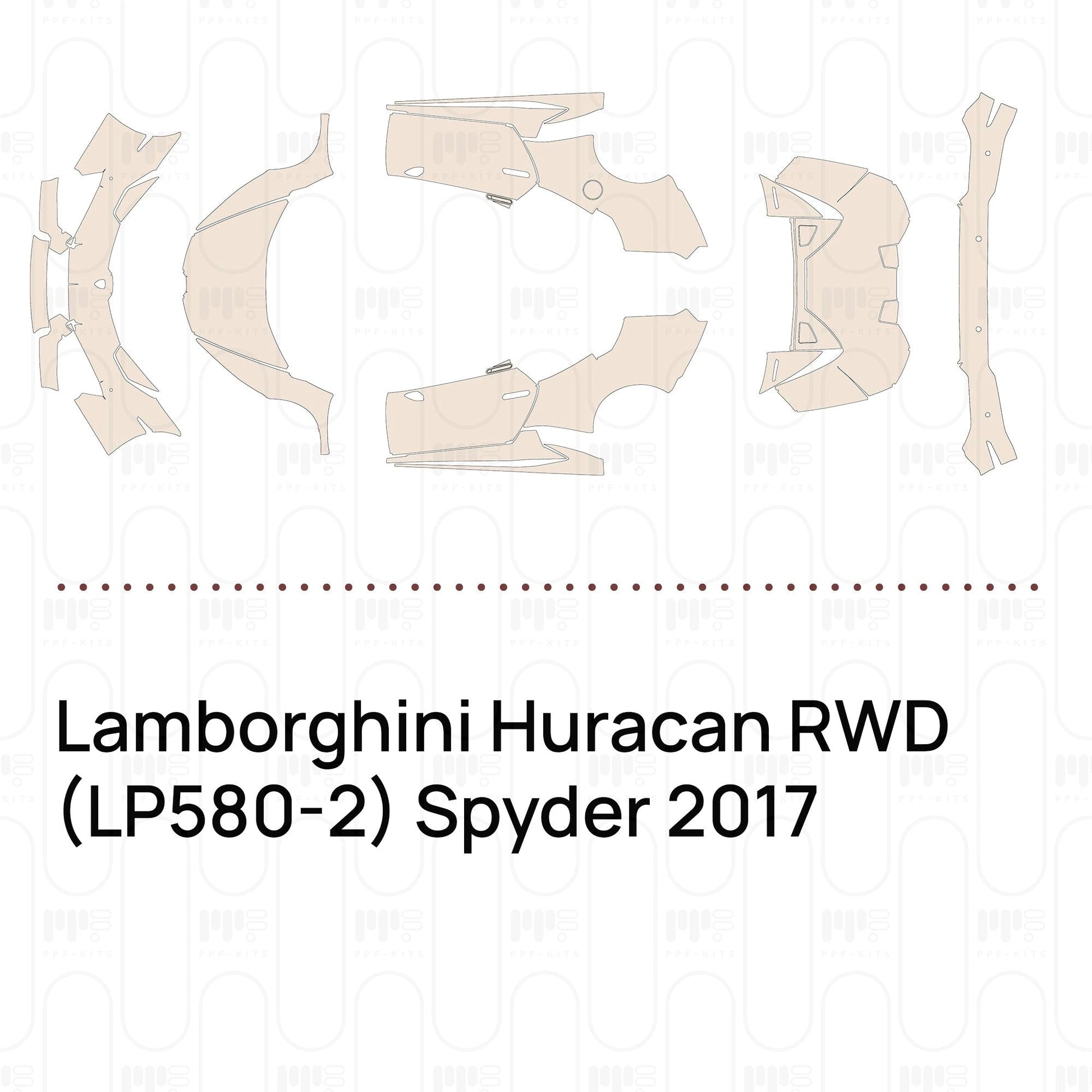 Pre-CutPPFLamborghiniHuracanRWD(LP580-2)Spyder2017