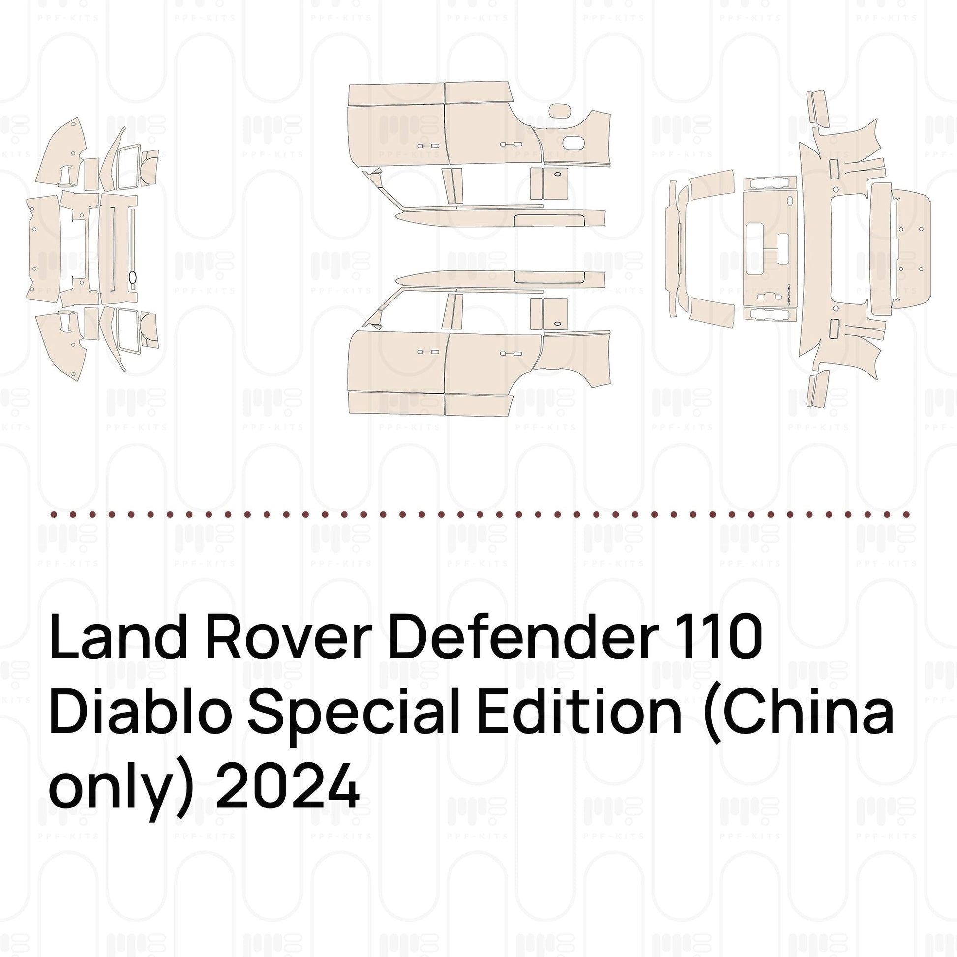 Pre-CutPPFLandRoverDefender110DiabloSpecialEdition(Chinaonly)2024