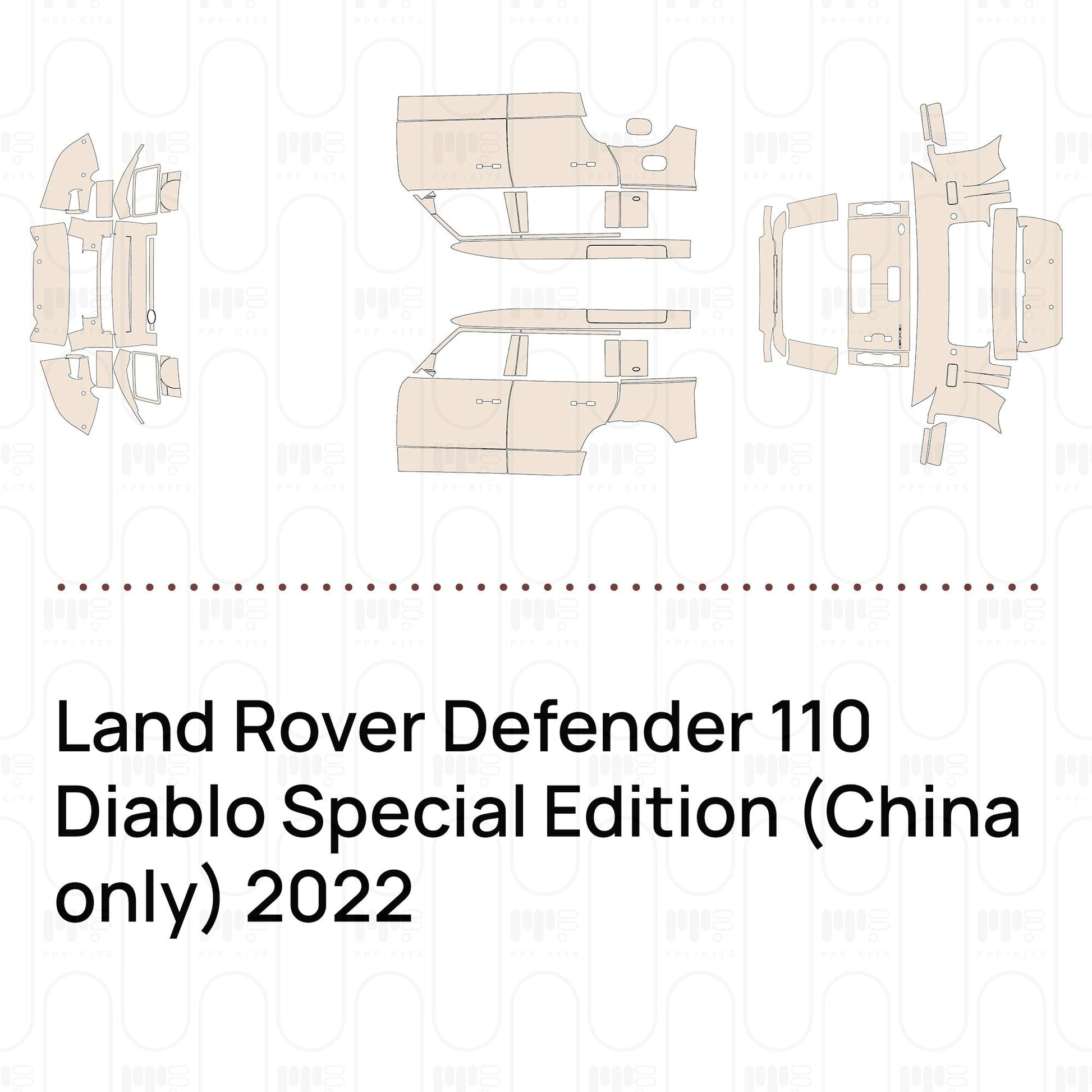 Pre-CutPPFLandRoverDefender110DiabloSpecialEdition(Chinaonly)2022