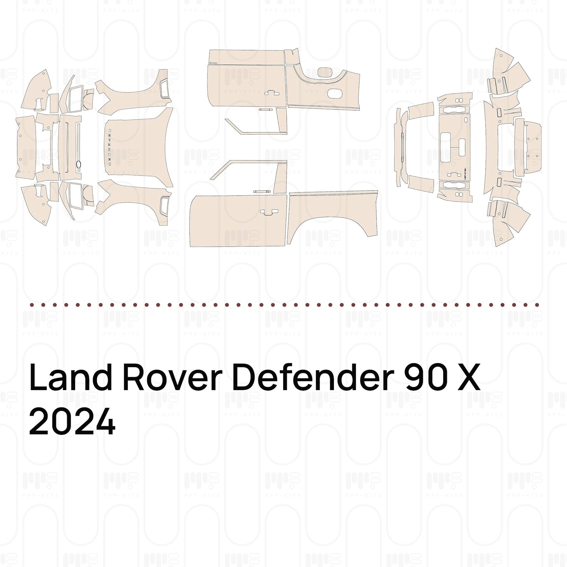 Pre-CutPPFLandRoverDefender90X2024