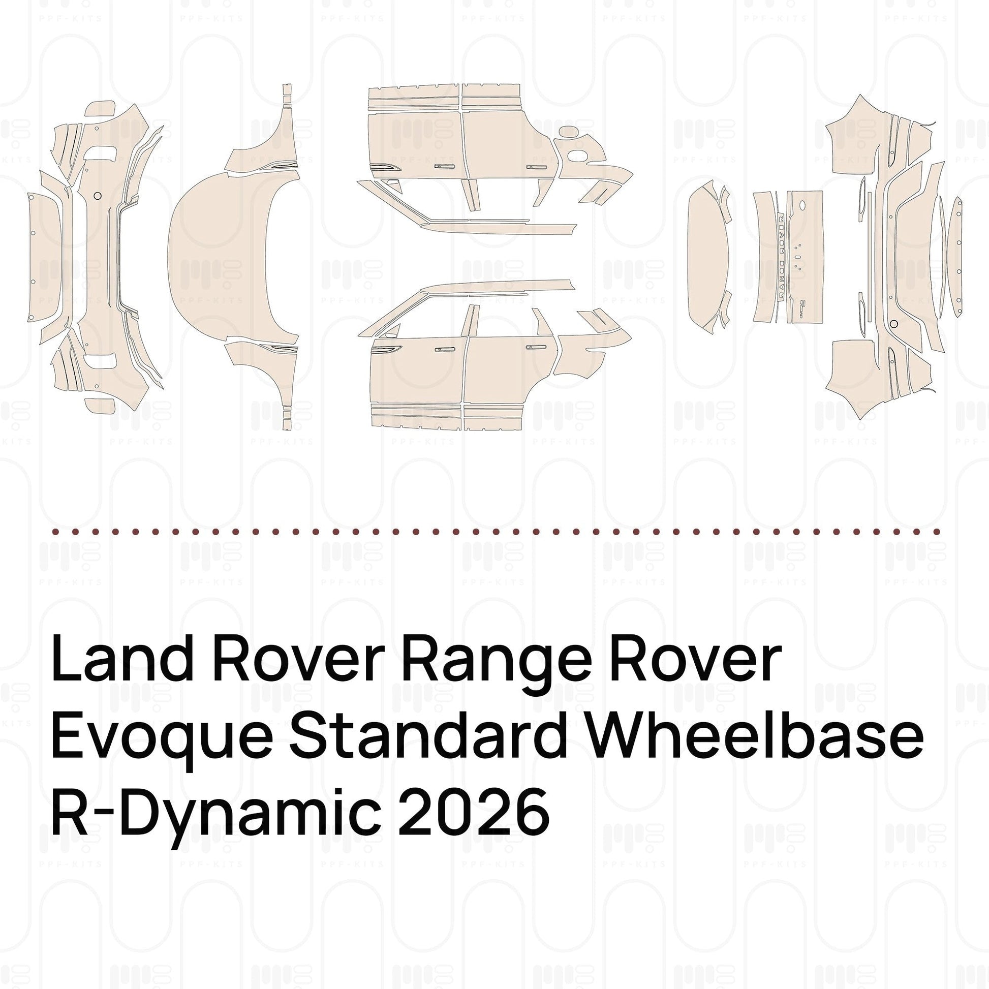 Pre-CutPPFLandRoverRangeRoverEvoqueStandardWheelbaseR-Dynamic2026