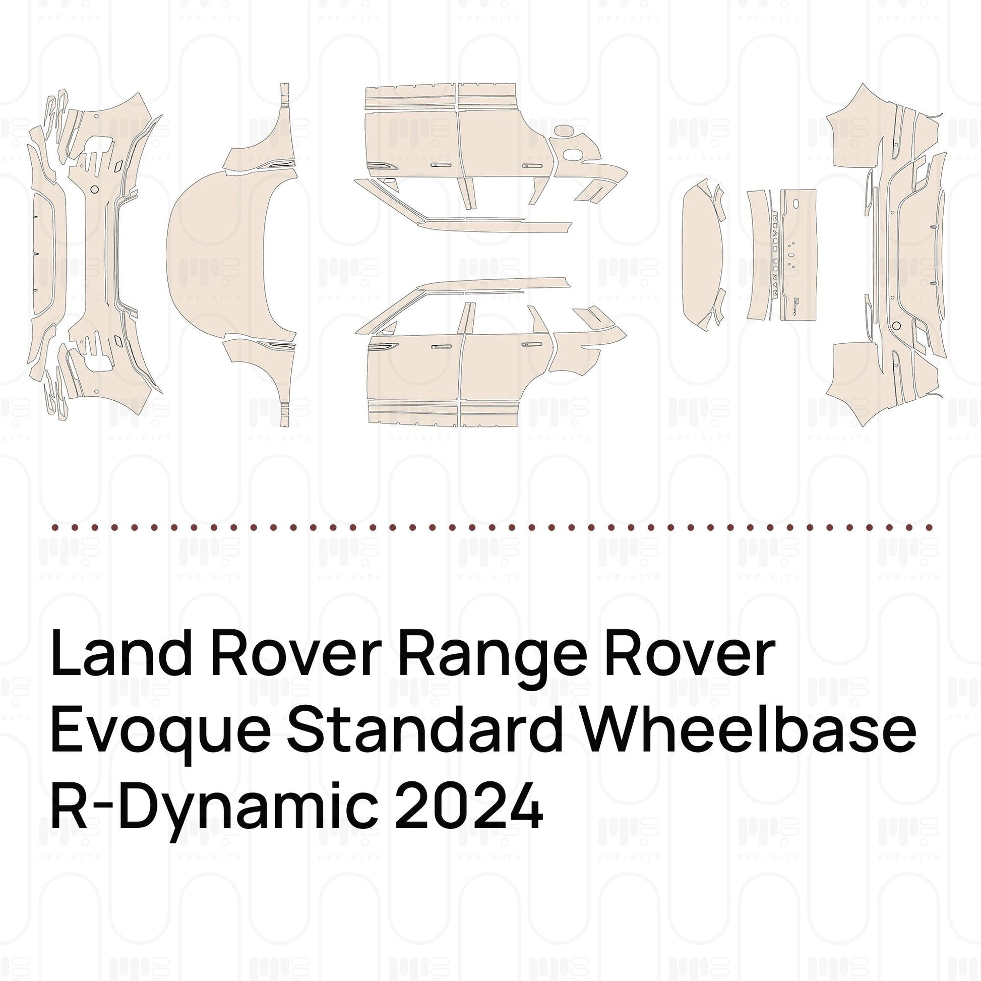 Pre-CutPPFLandRoverRangeRoverEvoqueStandardWheelbaseR-Dynamic2024