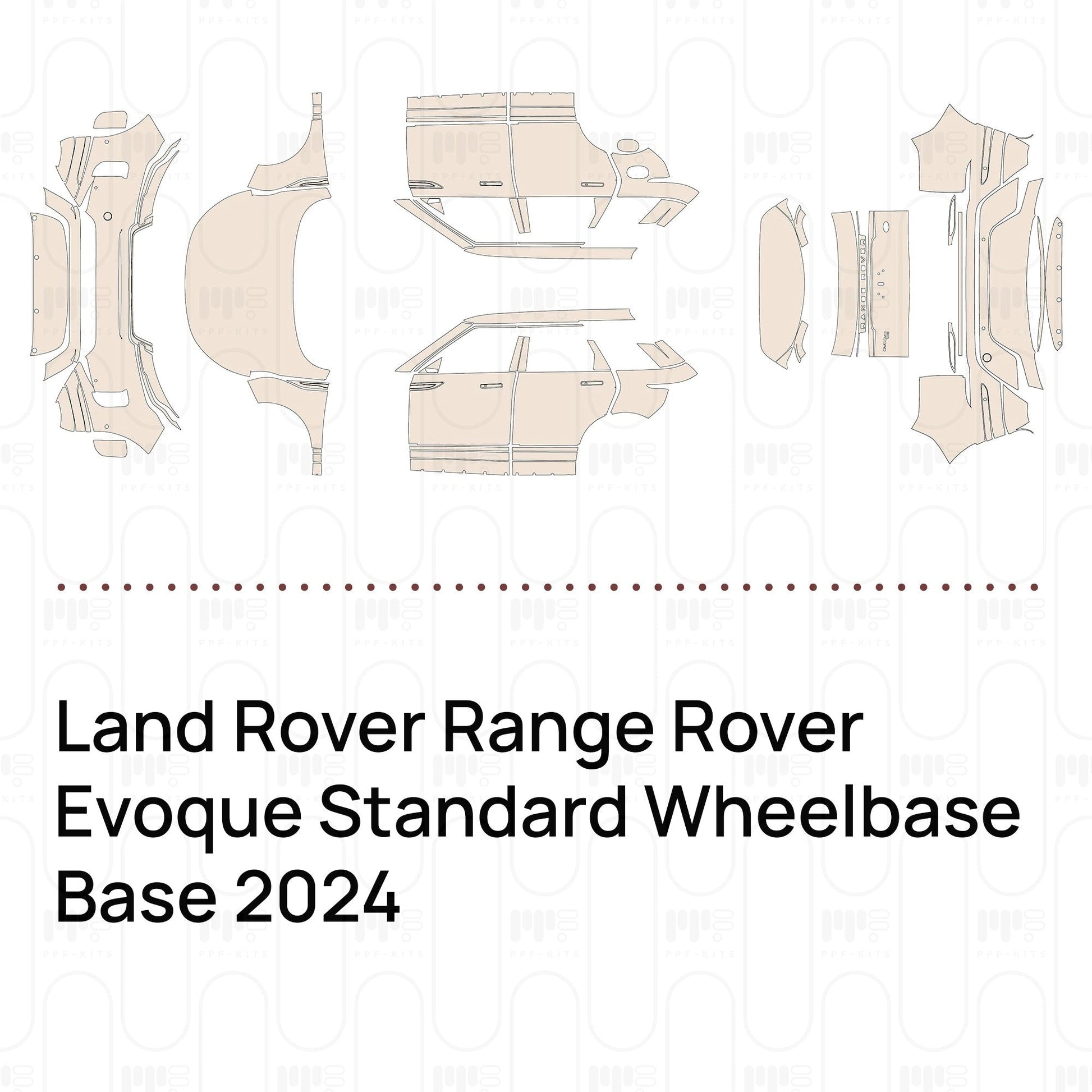 Pre-CutPPFLandRoverRangeRoverEvoqueStandardWheelbaseBase2024