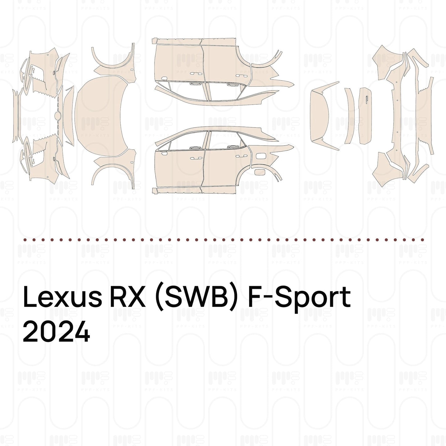 Pre-CutPPFLexusRX(SWB)F-Sport2024