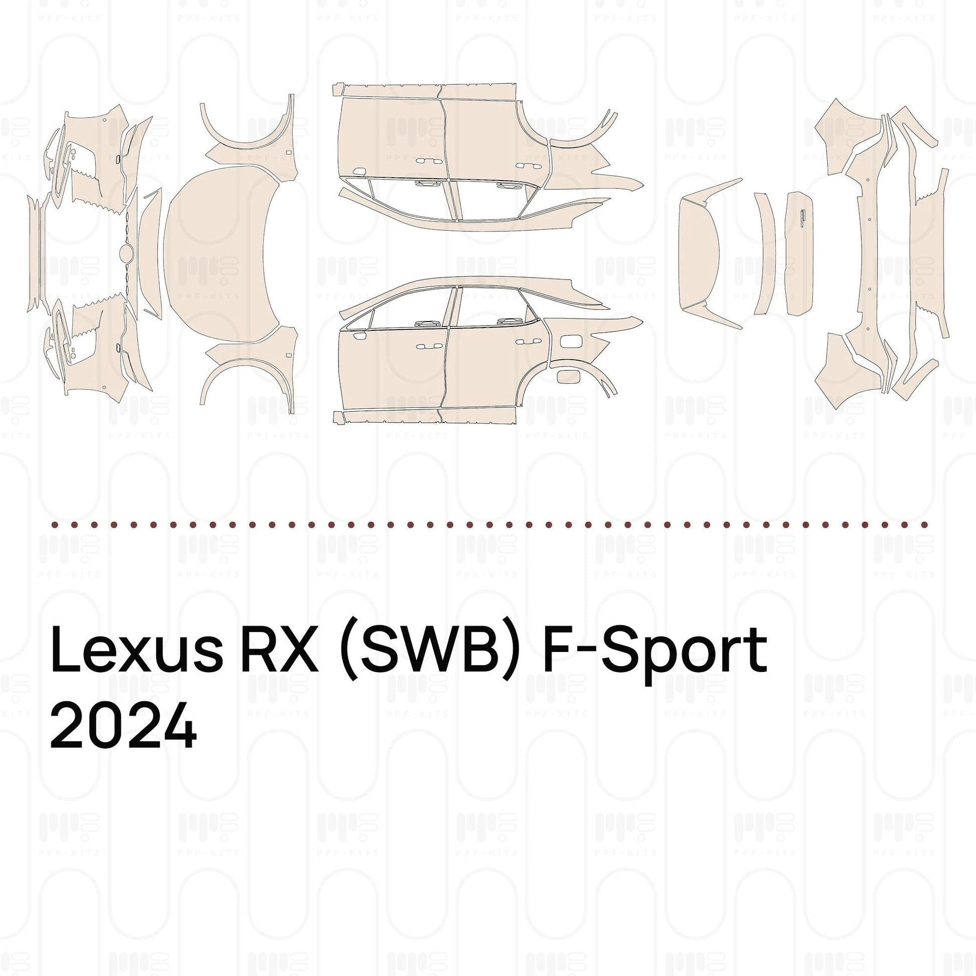 Pre-CutPPFLexusRX(SWB)F-Sport2024