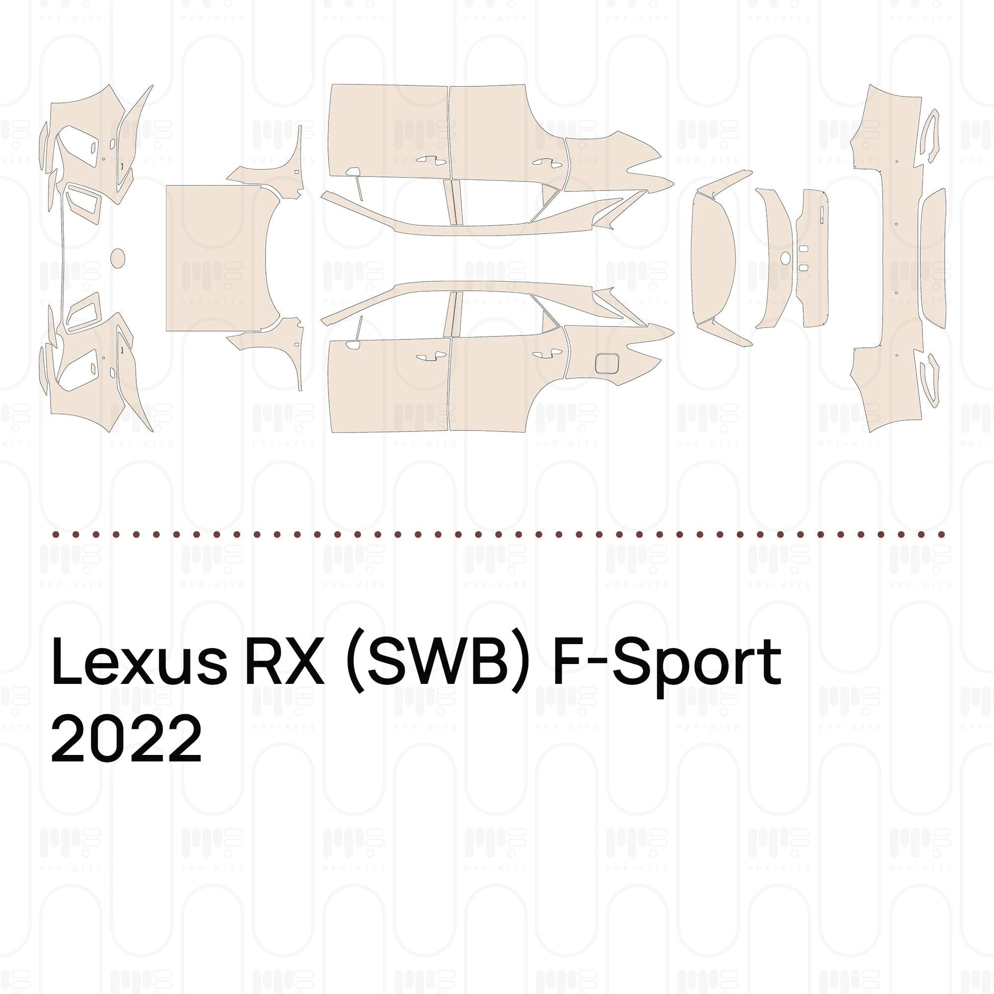 Pre-CutPPFLexusRX(SWB)F-Sport2022