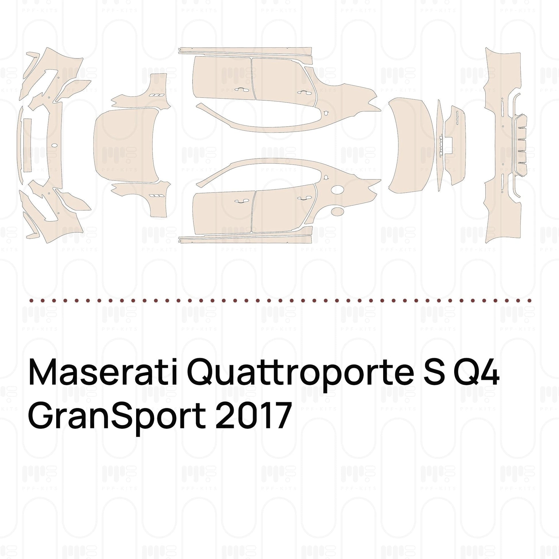 Pre-CutPPFMaseratiQuattroporteSQ4GranSport2017