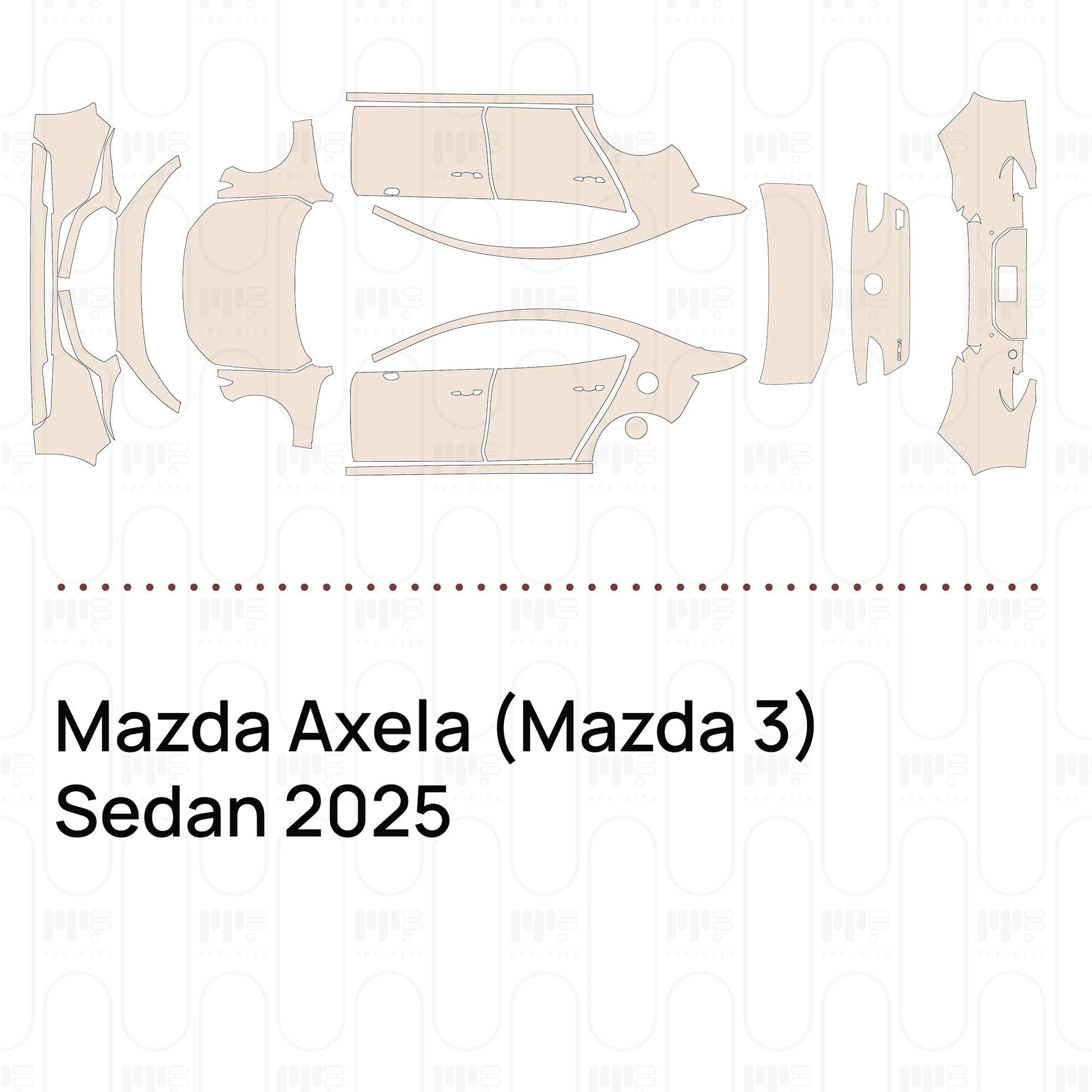 Pre-CutPPFMazdaAxela(Mazda3)Sedan2025