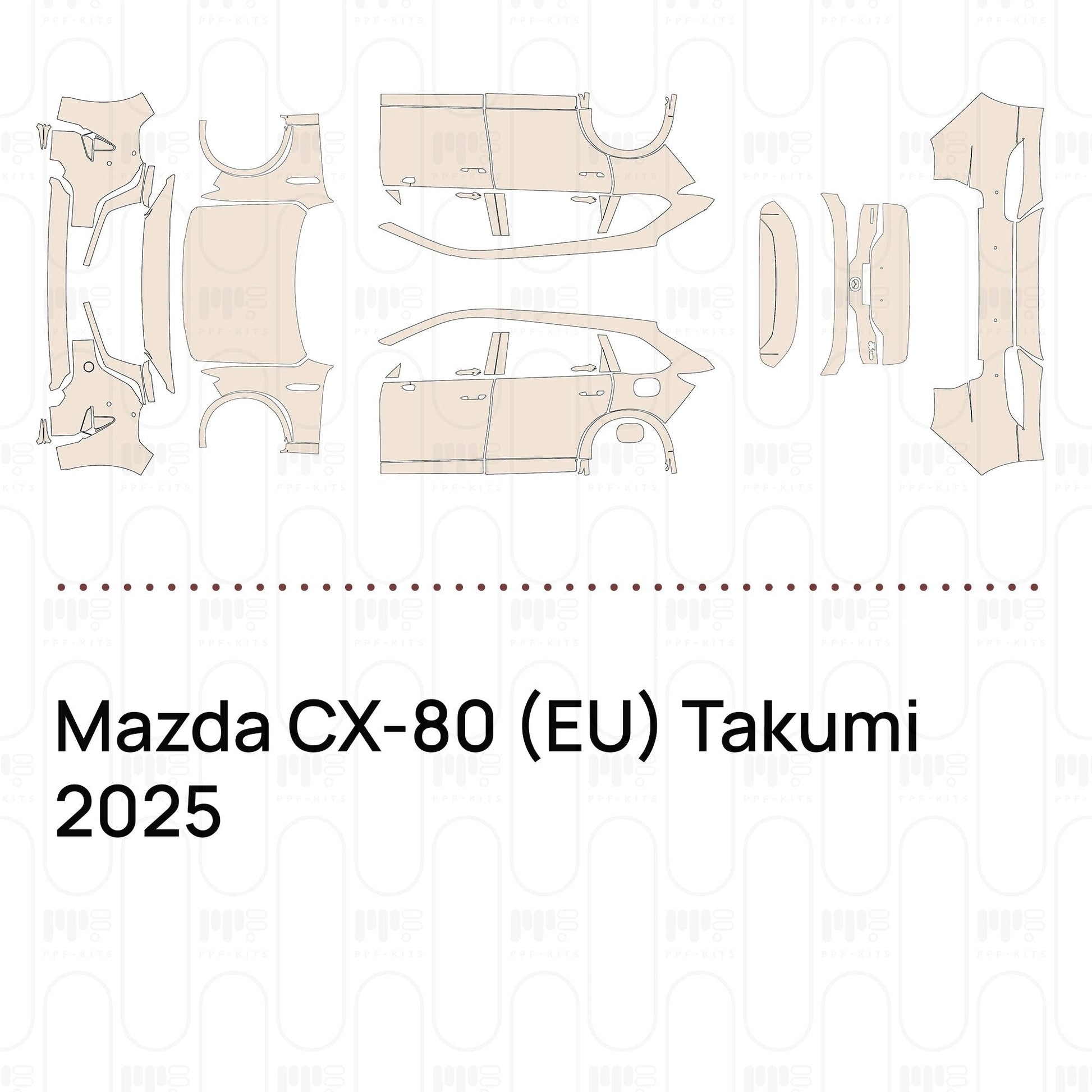 Pre-CutPPFMazdaCX-80(EU)Takumi2025
