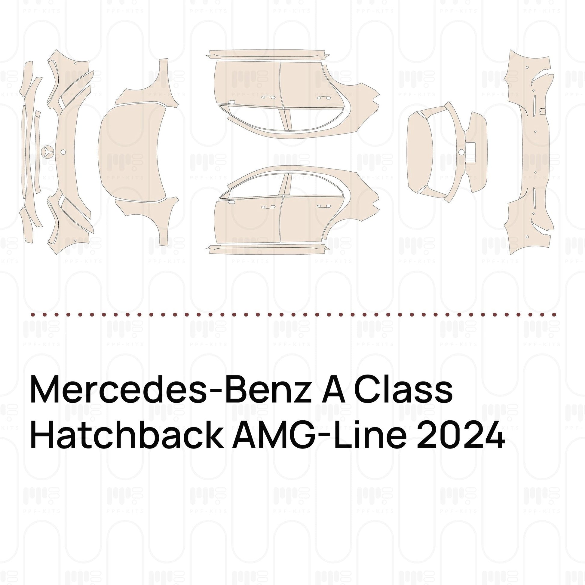 Pre-CutPPFMercedes-BenzAClassHatchbackAMG-Line2024