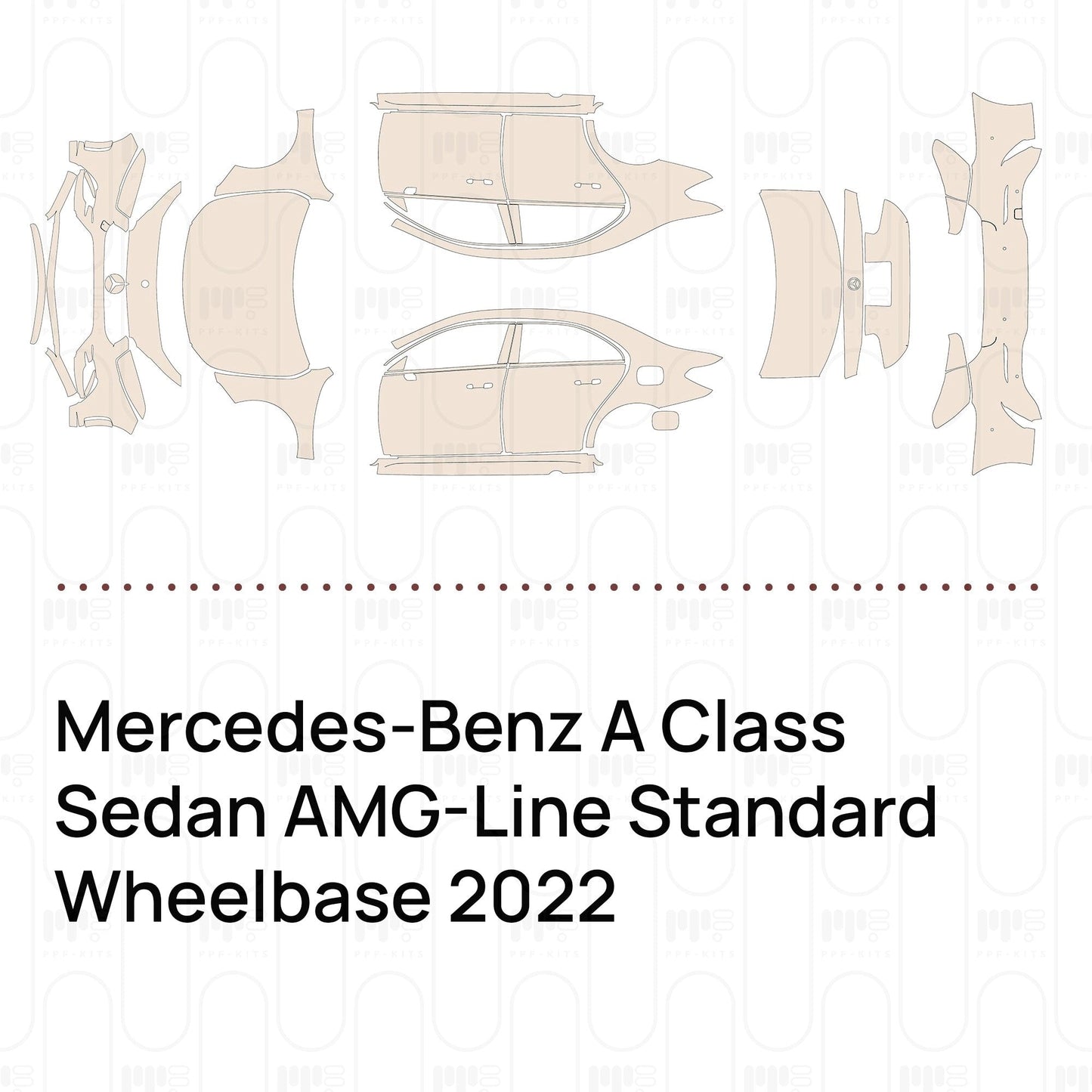 Pre-CutPPFMercedes-BenzAClassSedanAMG-LineStandardWheelbase2022